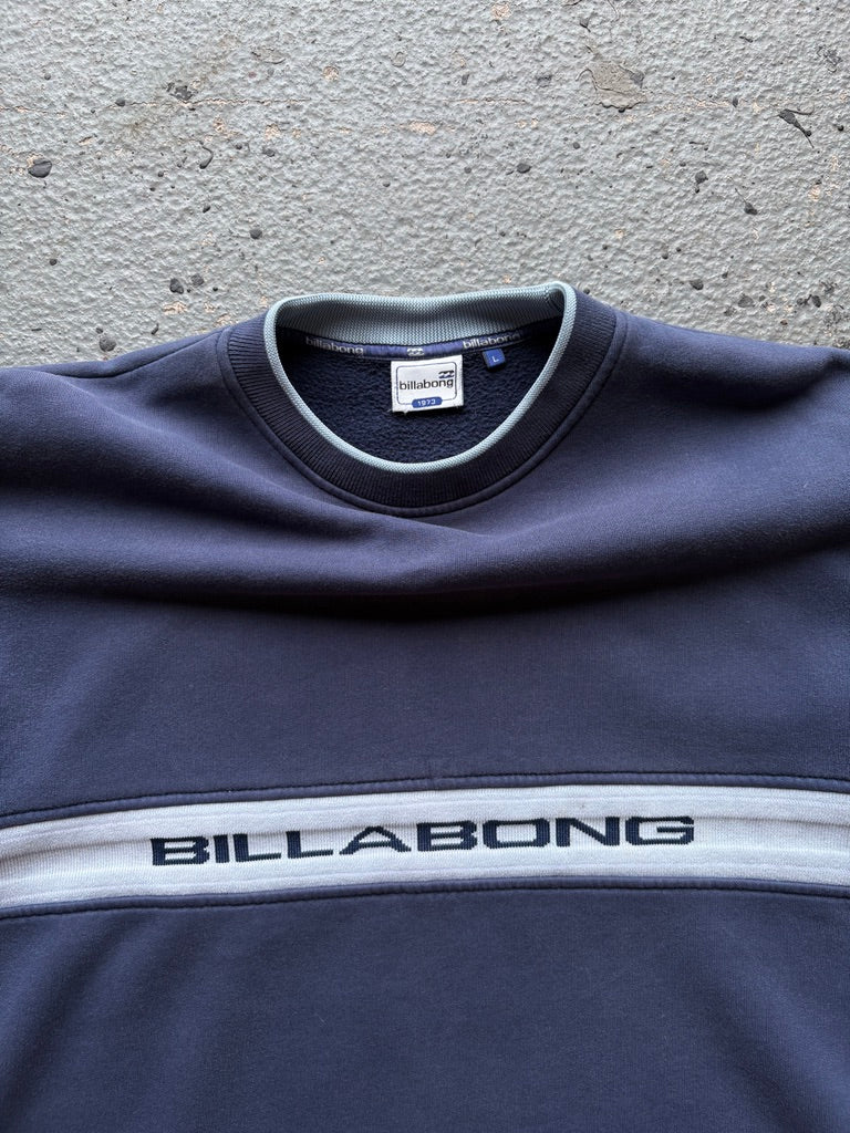 2000s Billabong Spellout Black Navy/White Sweatshirt