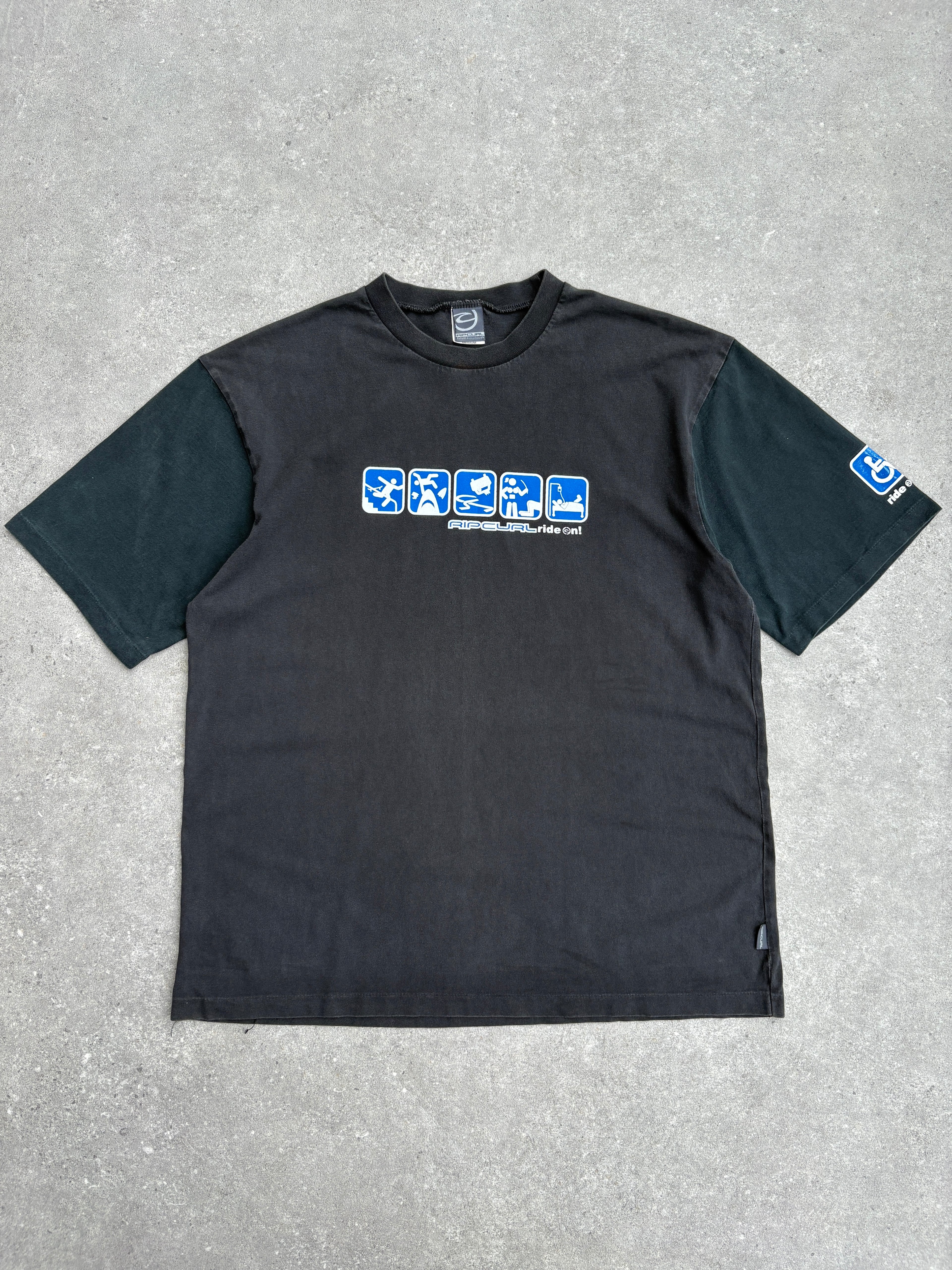 2000's Rip Curl Toiletry Tee Navy/Blue