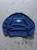 2000s Rip Curl Navy Sweatshirt Logo Graphic Front/Back
