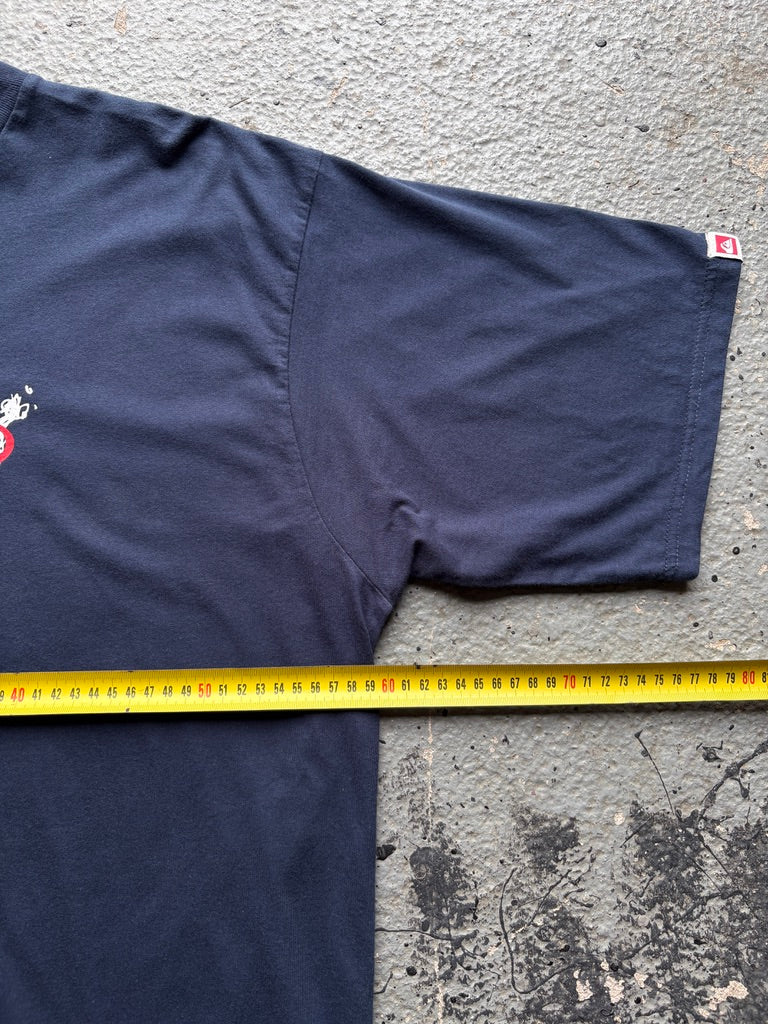 2000s Quiksilver Navy Spell Out Tee