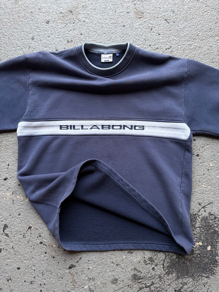 2000s Billabong Spellout Black Navy/White Sweatshirt