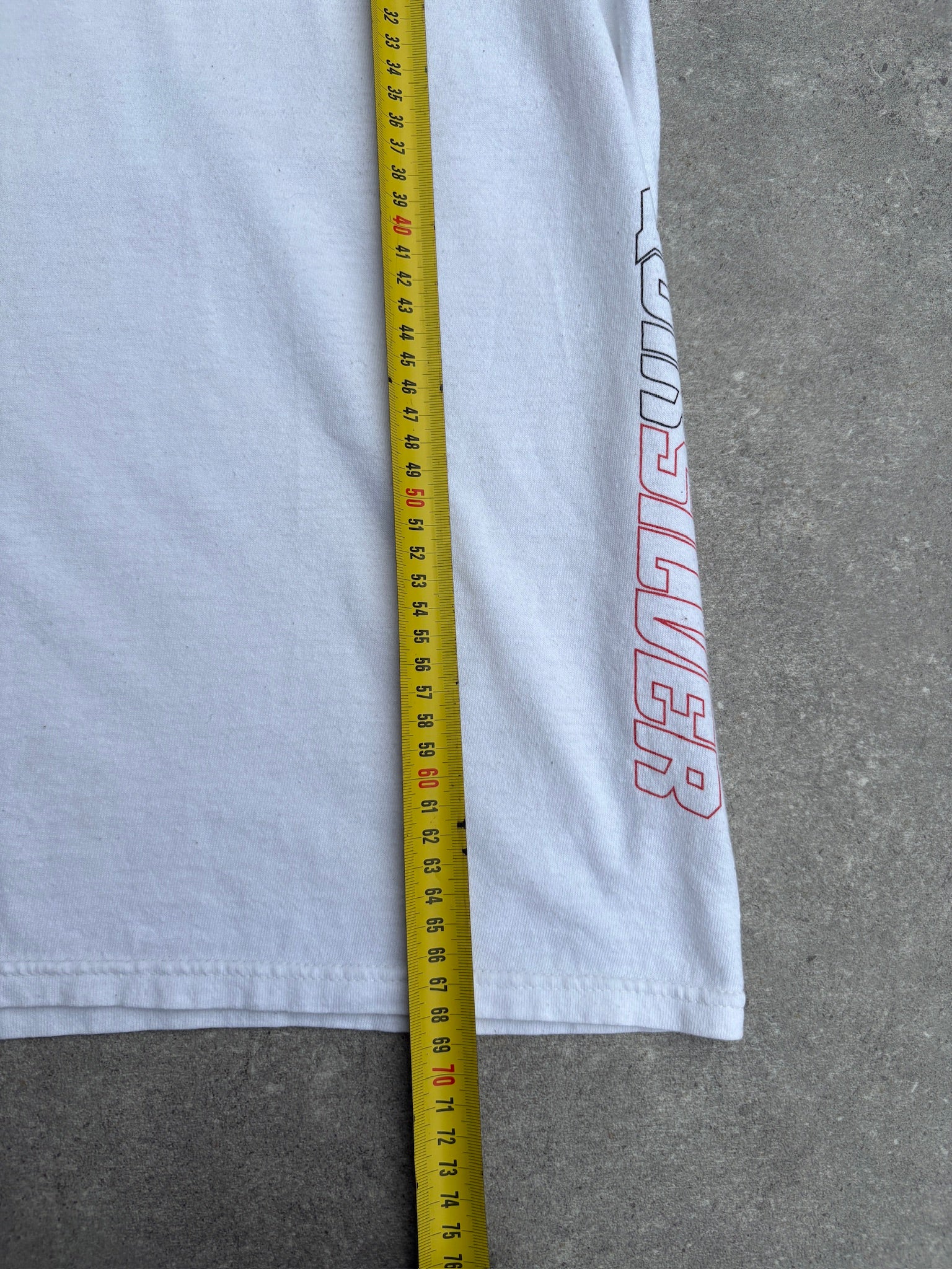 2000's Quiksilver Graphic Spellout Tee White