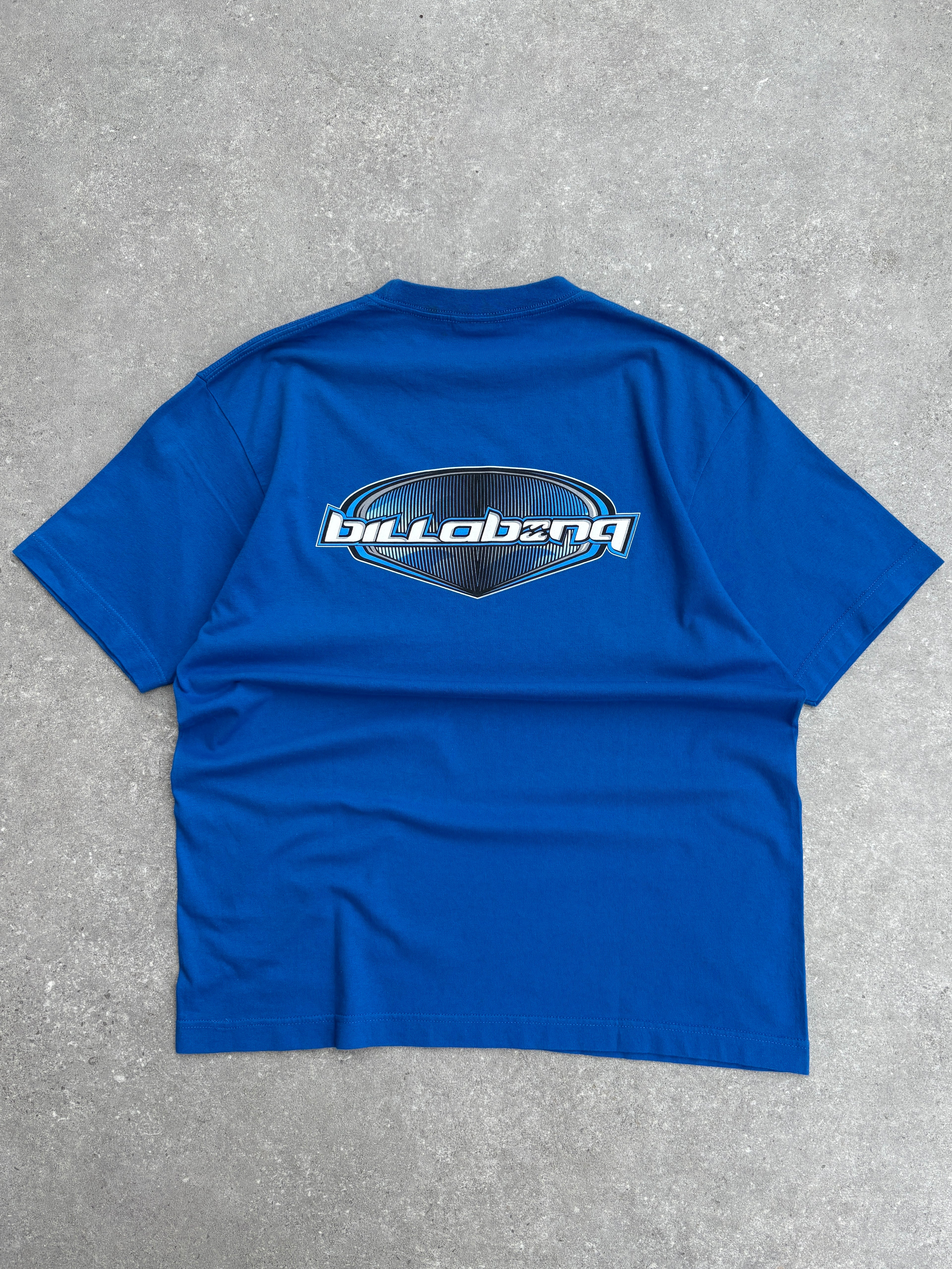 2000s Billabong Spellout Graphic Tee Blue