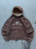 2000s Animal Brown/Cream Spell Out Hoodie
