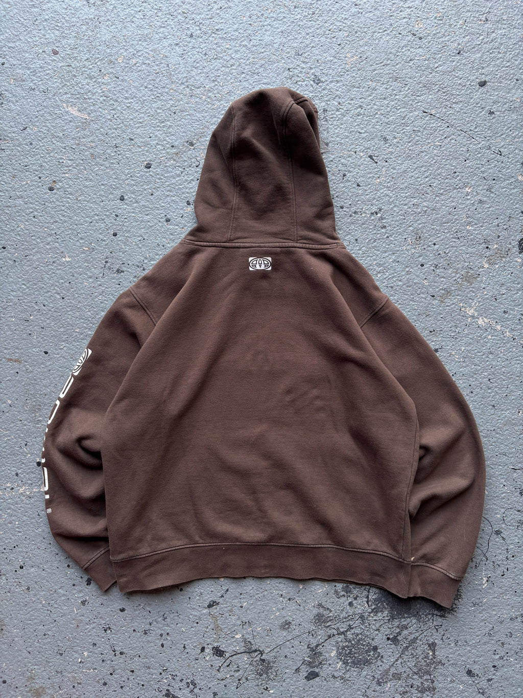 2000s Animal Brown/Cream Spell Out Hoodie