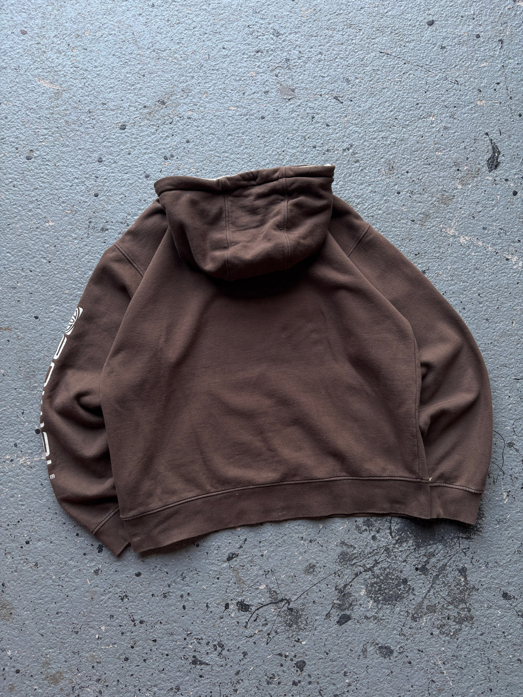 2000s Animal Brown/Cream Spell Out Hoodie