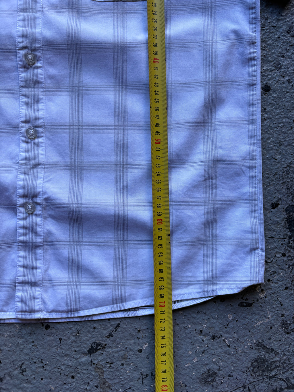 2000s Oakley Checkered Shirt White / Grey Pocket Square