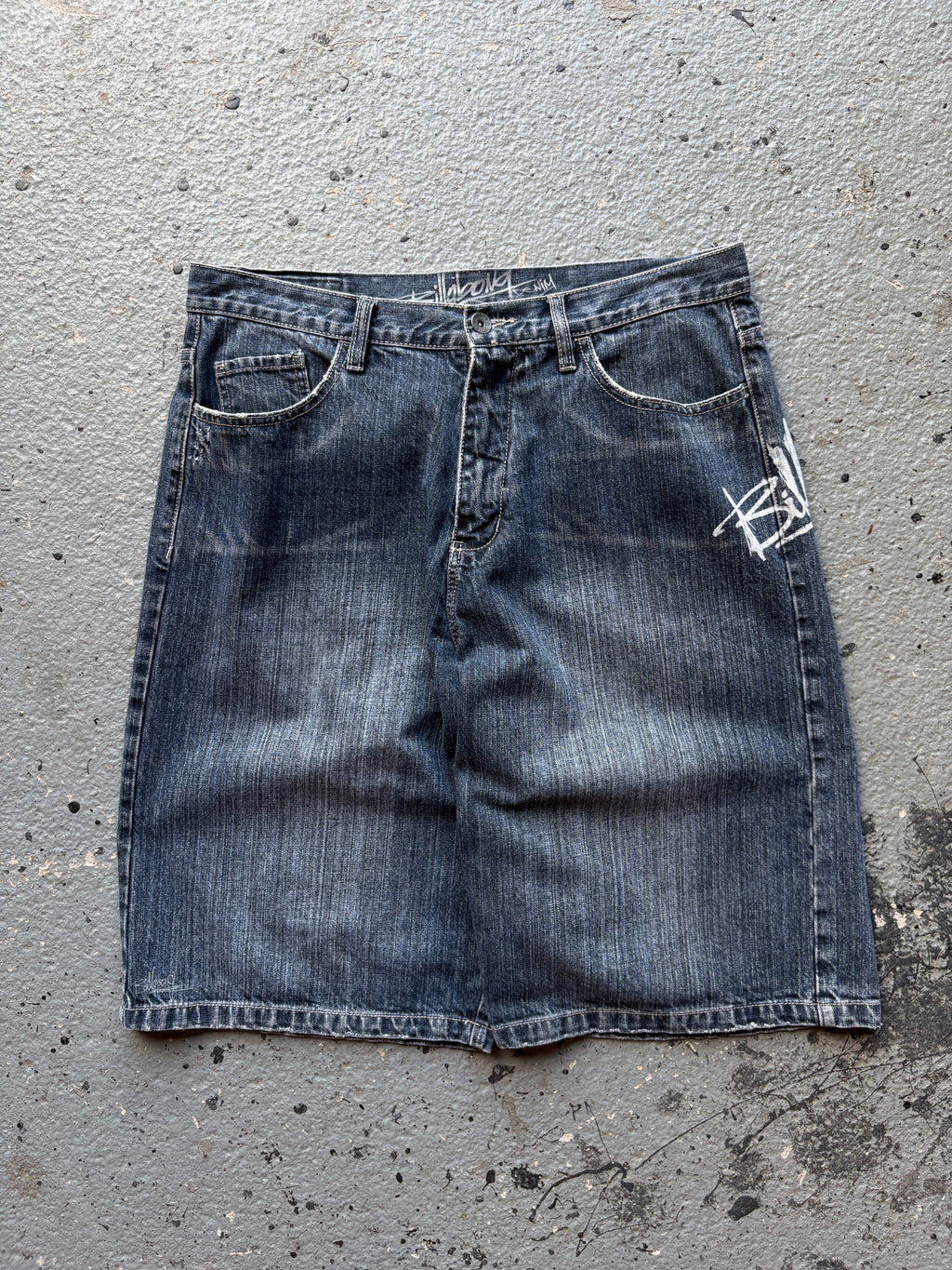 2000s Billabong Denim Spellout Baggy Skater Jorts