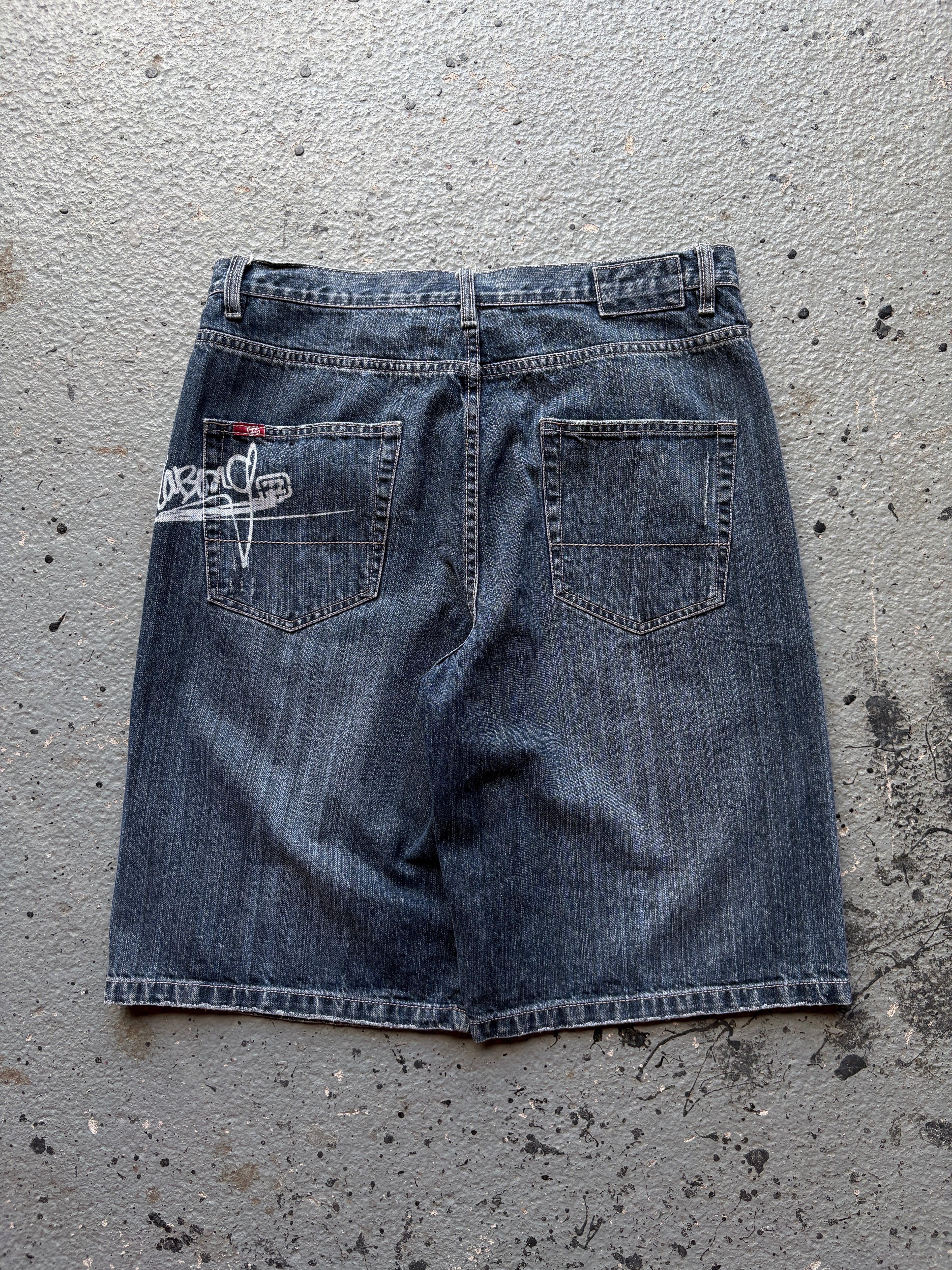 2000s Billabong Denim Spellout Baggy Skater Jorts