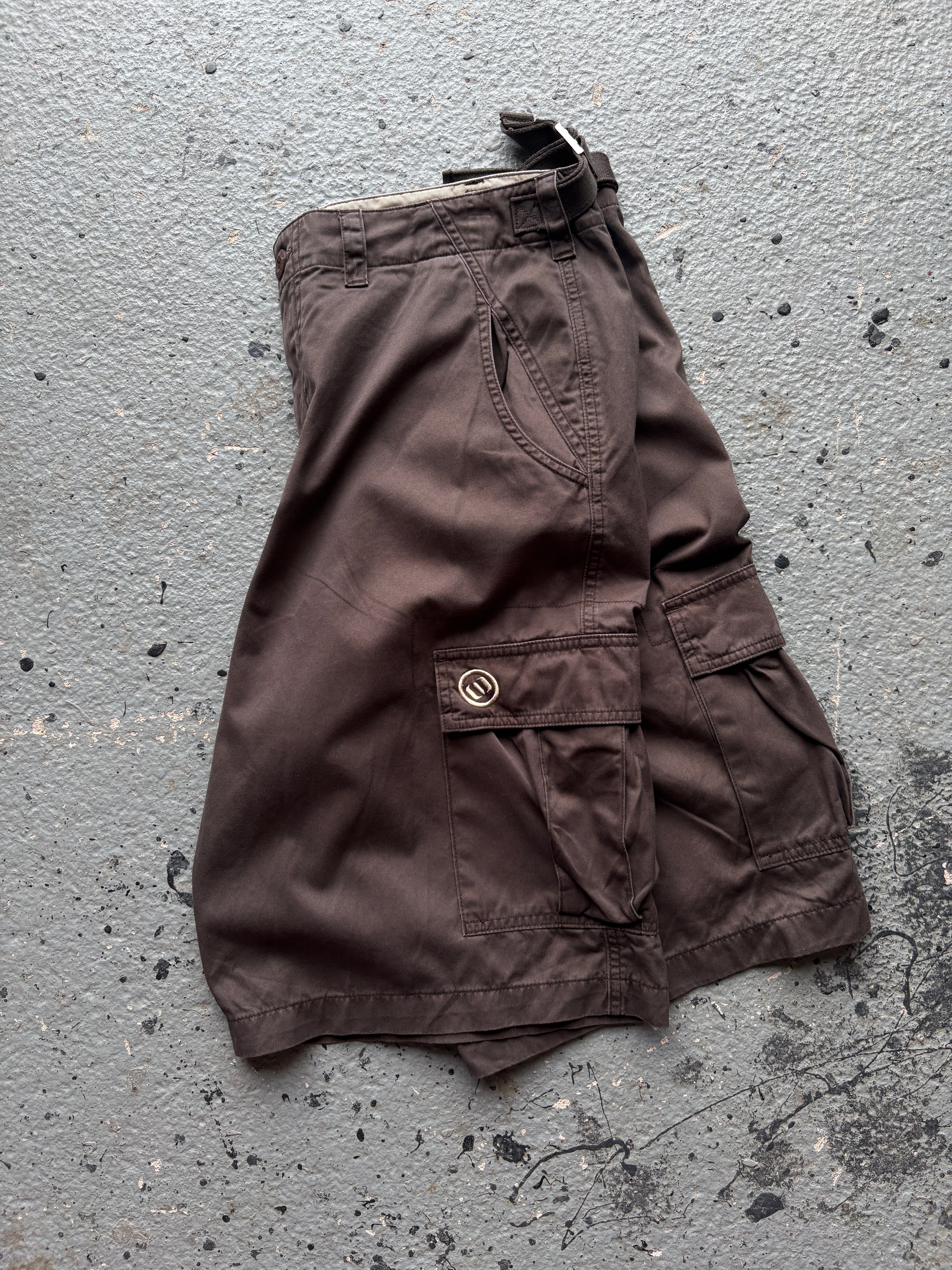 2000s Animal Cargo Shorts Brown