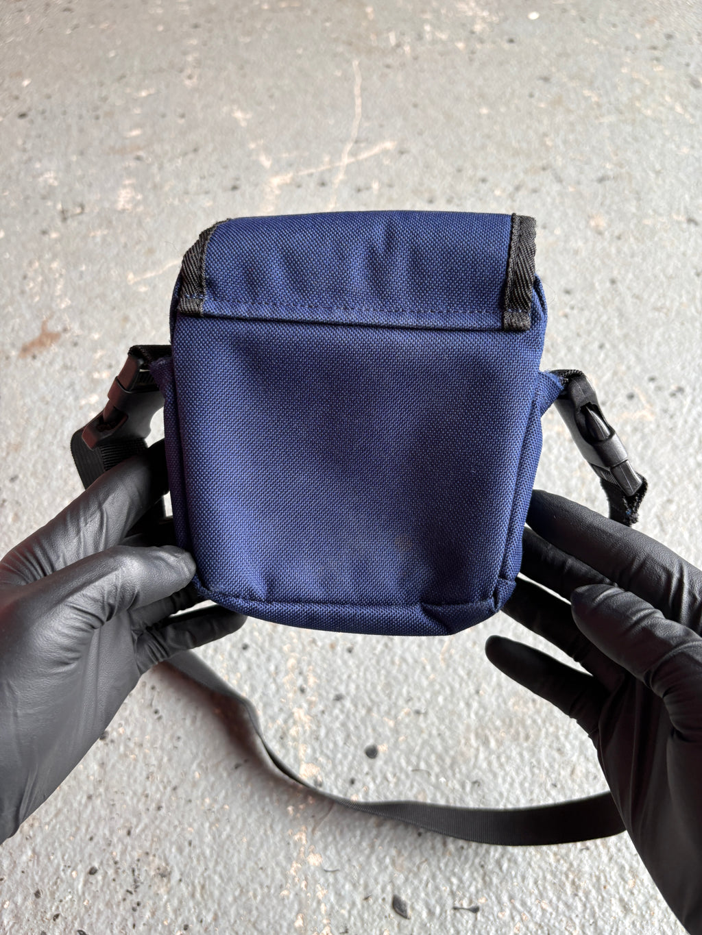 2000s Billabong Mini Crossbody Bag Navy Blue Canvas Shoulder Pouch