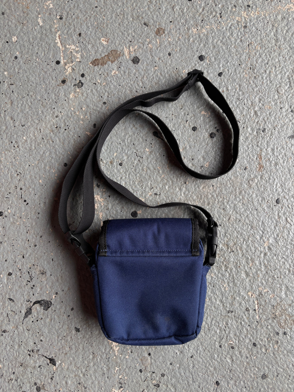 2000s Billabong Mini Crossbody Bag Navy Blue Canvas Shoulder Pouch