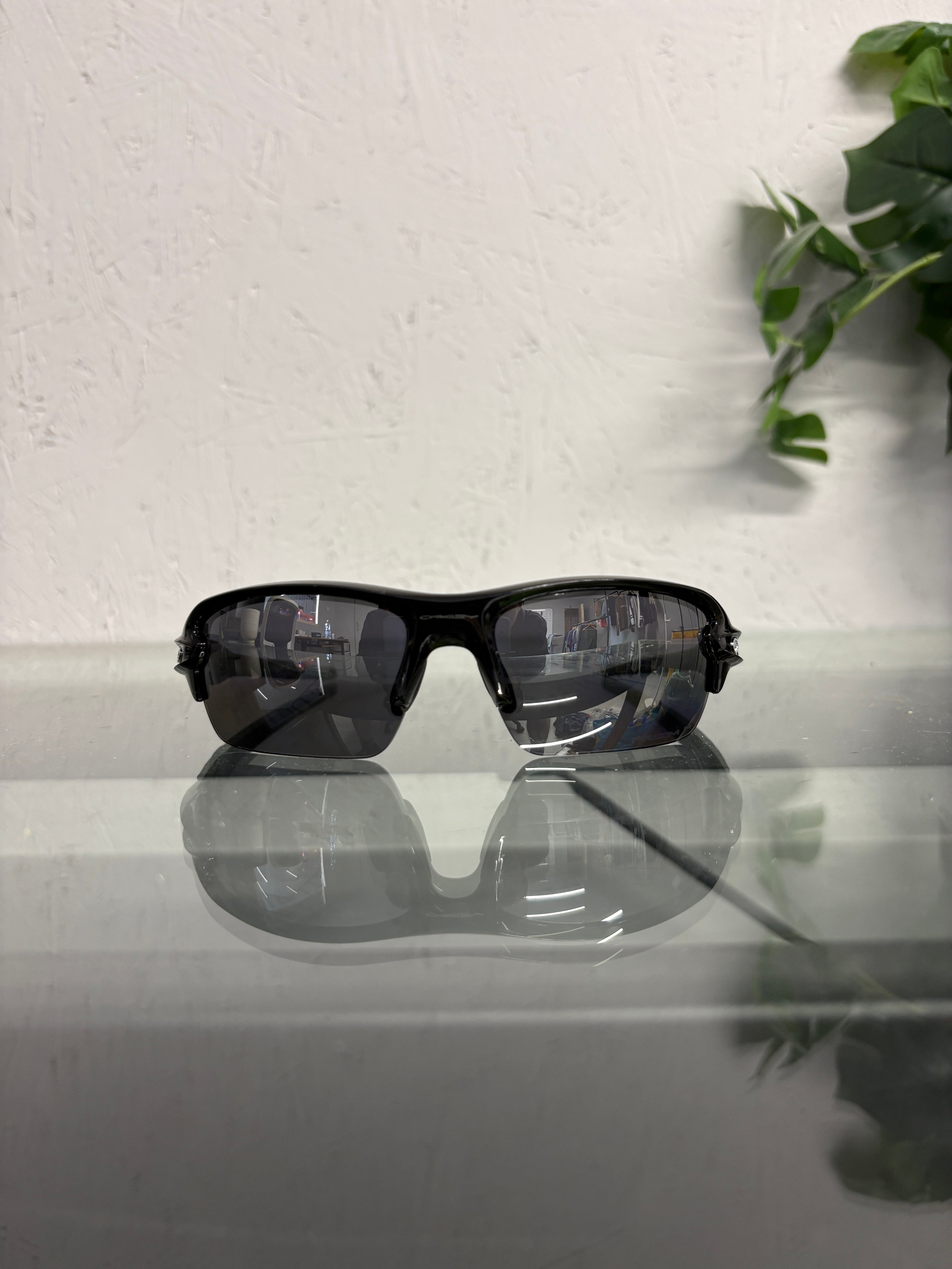 2000s Oakley Flak 2.0 Sunglasses Polished Black/Prizm Polarized Lenses