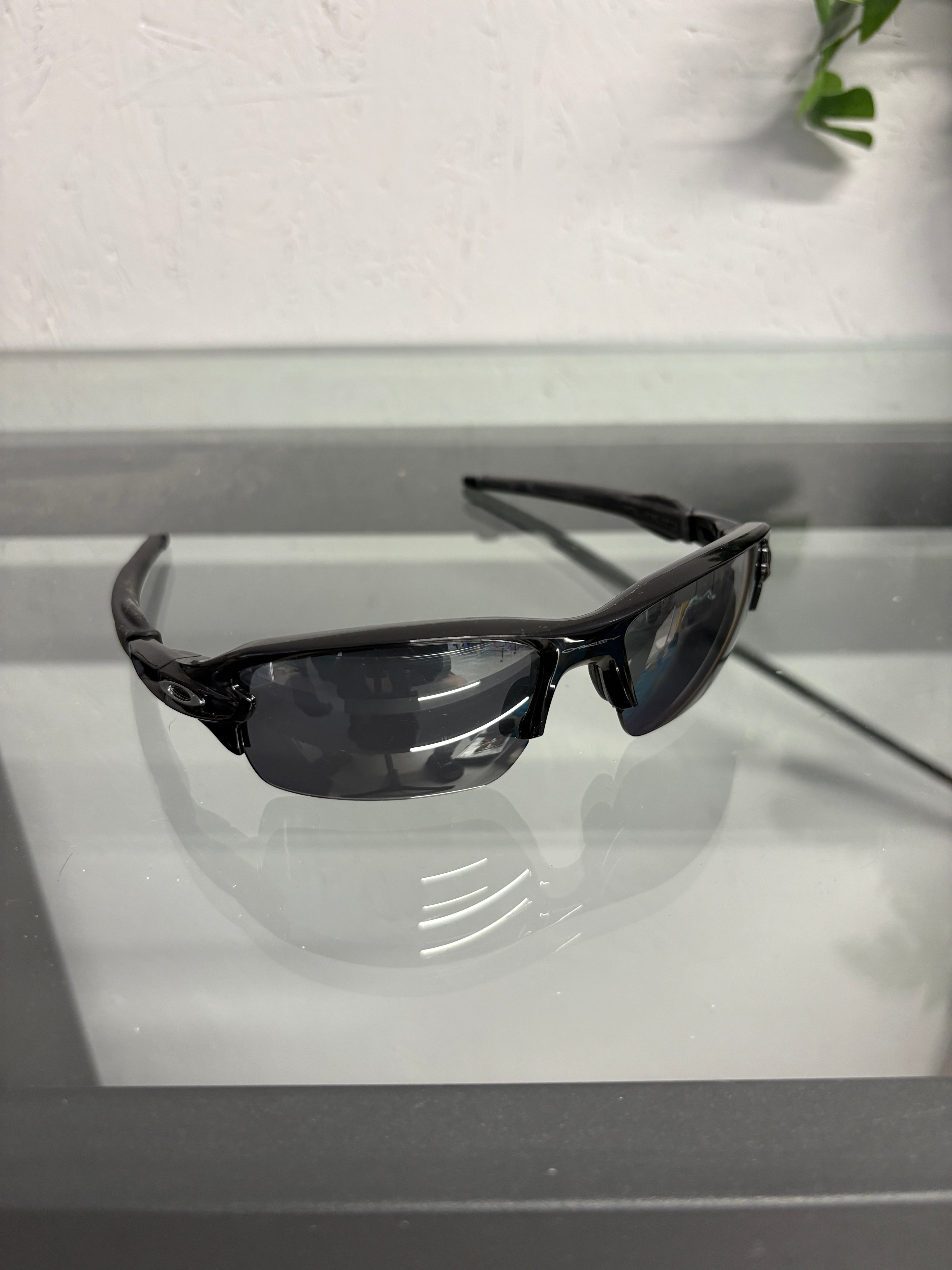 2000s Oakley Flak 2.0 Sunglasses Polished Black/Prizm Polarized Lenses