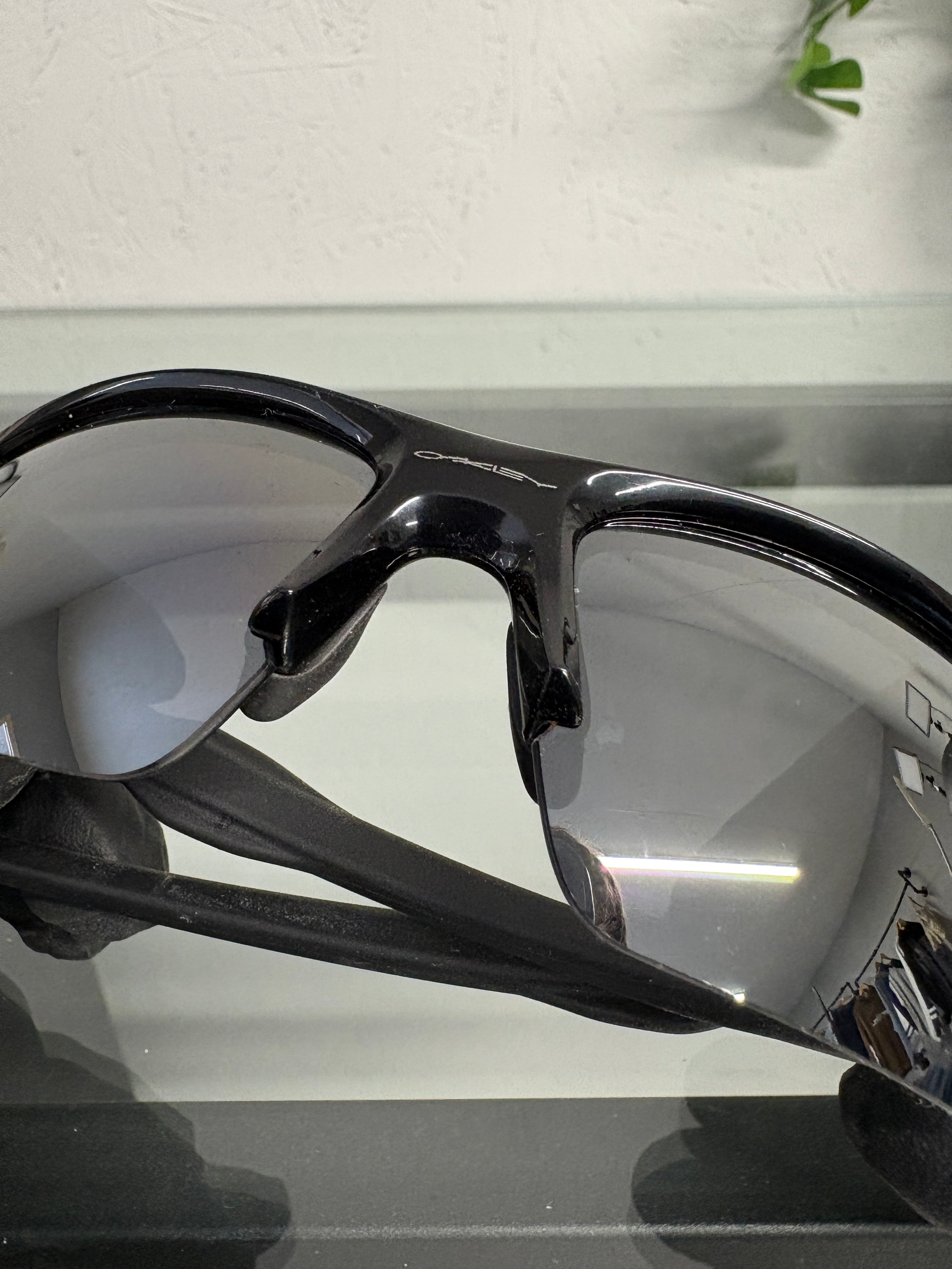 2000s Oakley Flak 2.0 Sunglasses Polished Black/Prizm Polarized Lenses