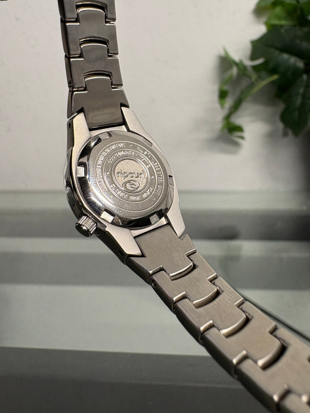 2000s Rip Curl Classic Watch Silver Cyber Surf Watch Boxed