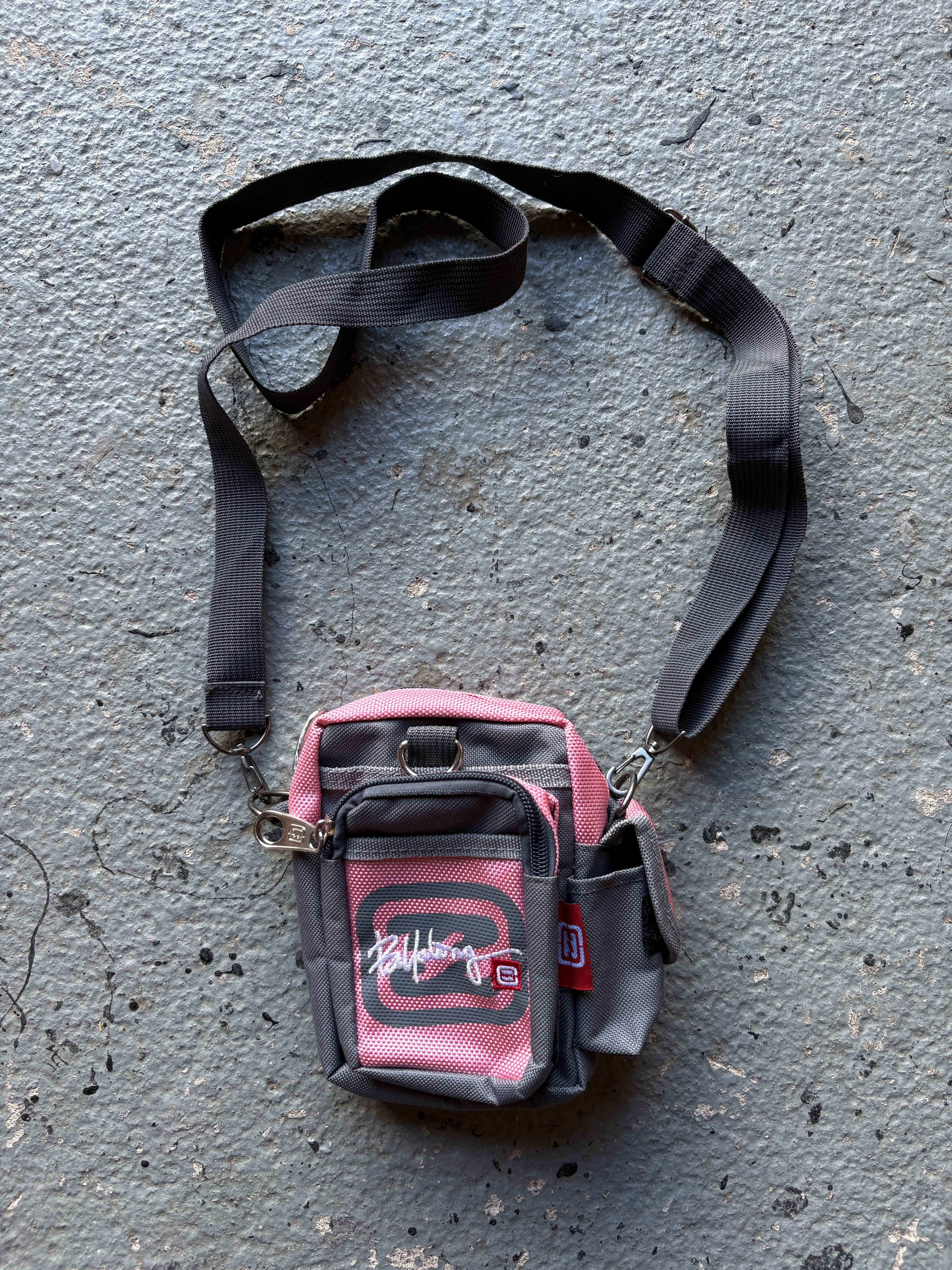 2000s Billabong Strap Bag Pink/Grey