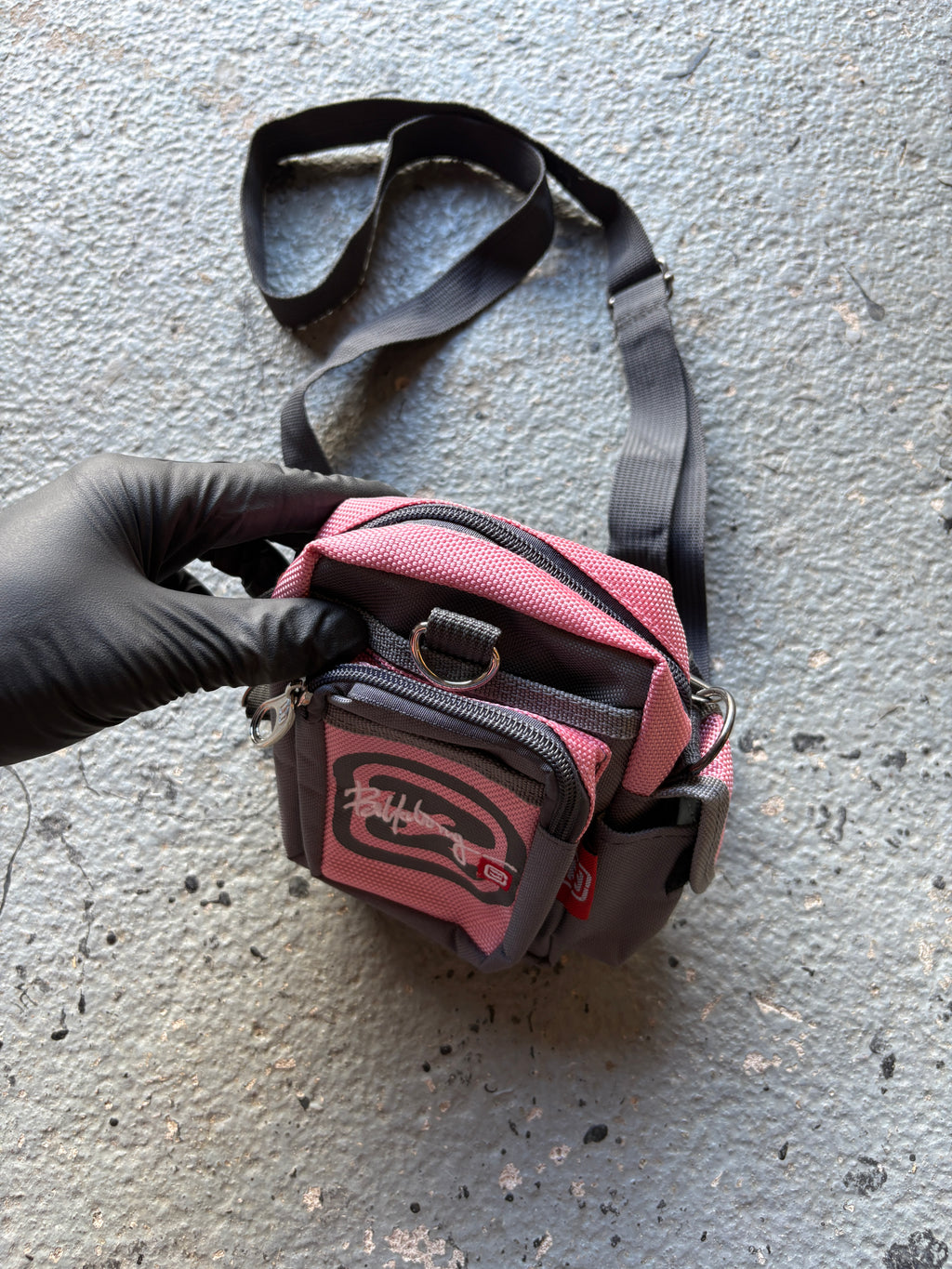 2000s Billabong Strap Bag Pink/Grey