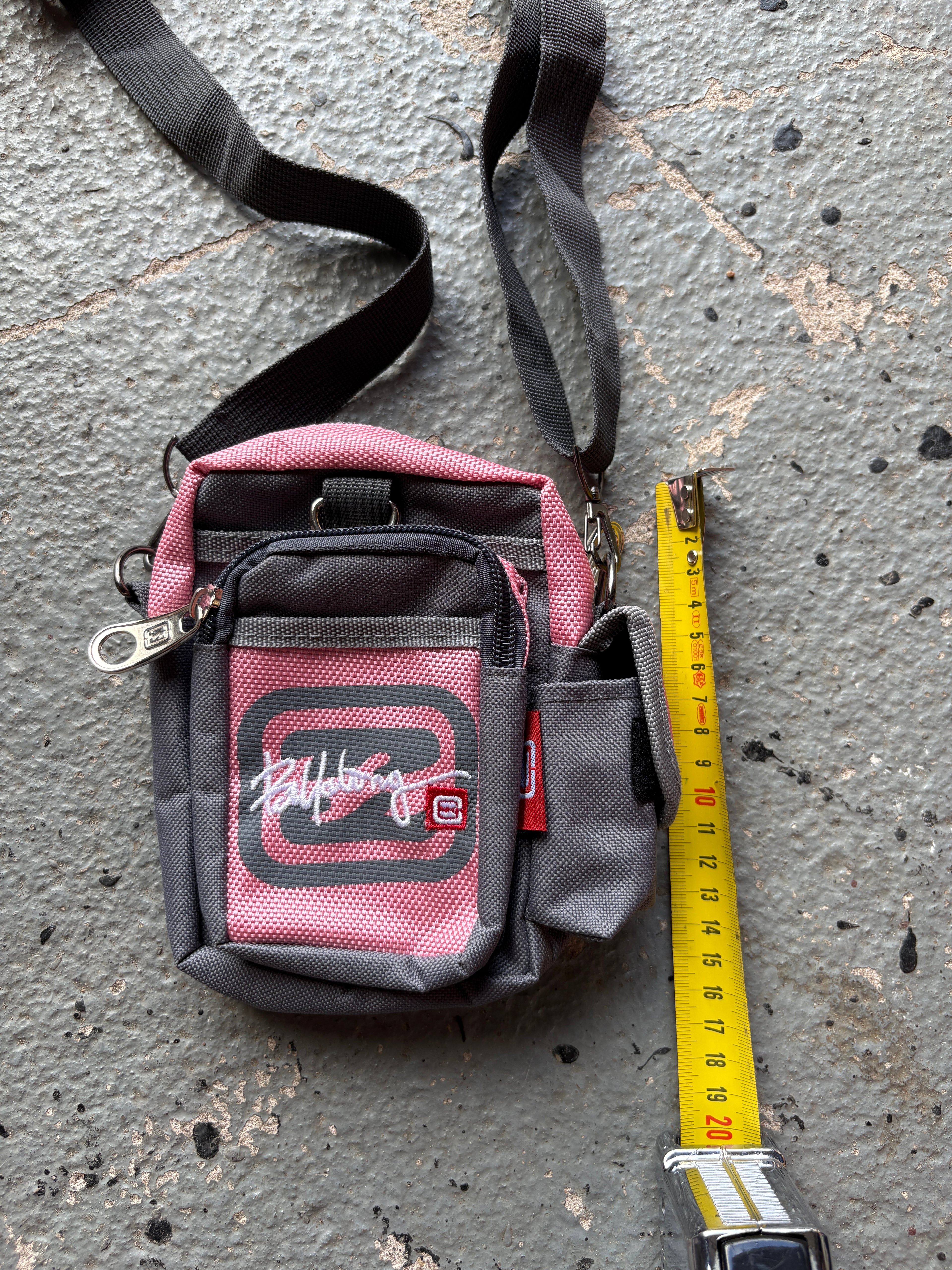 2000s Billabong Strap Bag Pink/Grey