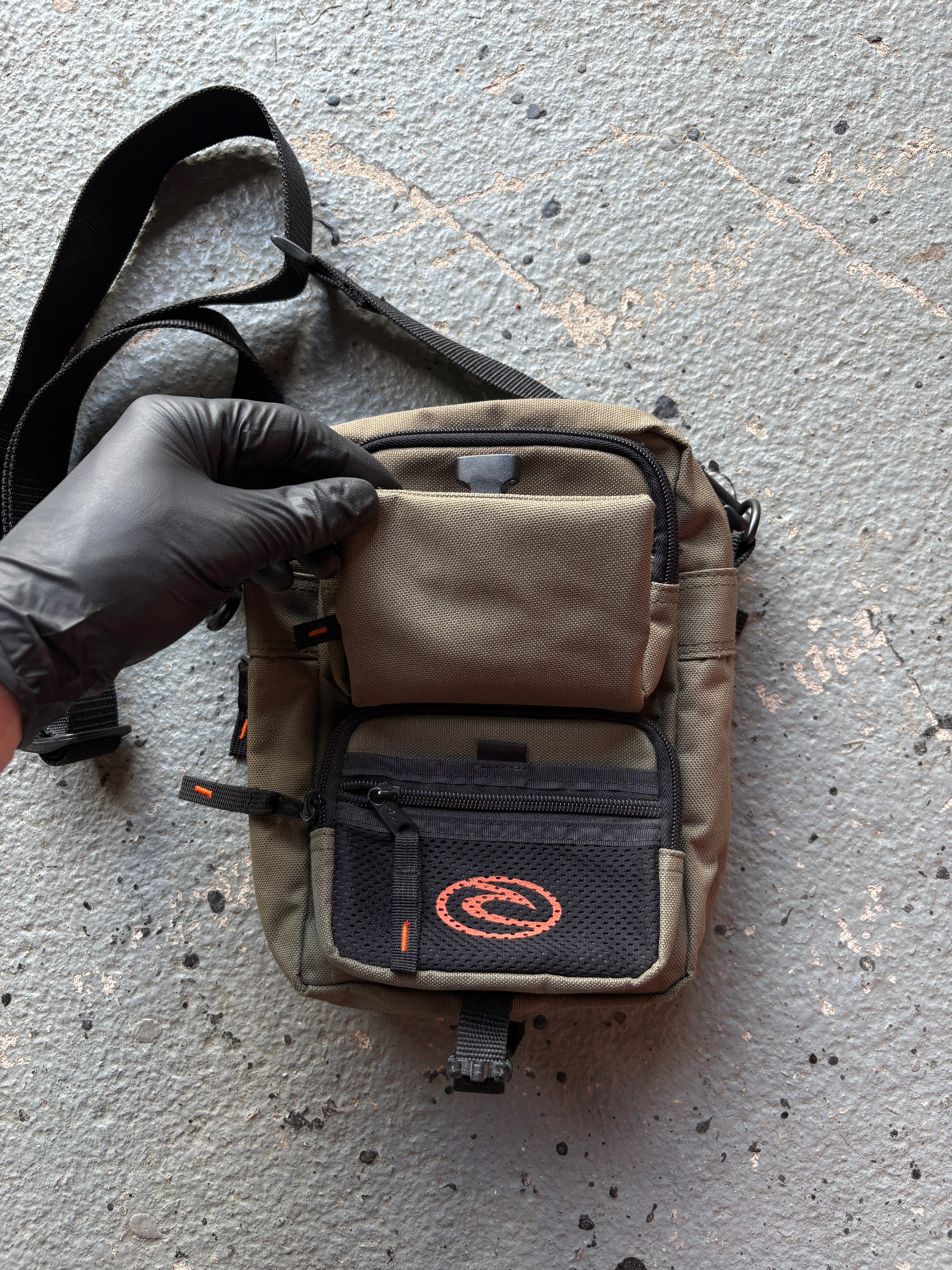 2000s Rip Curl Crossbody Messenger Bag Khaki/Olive Green