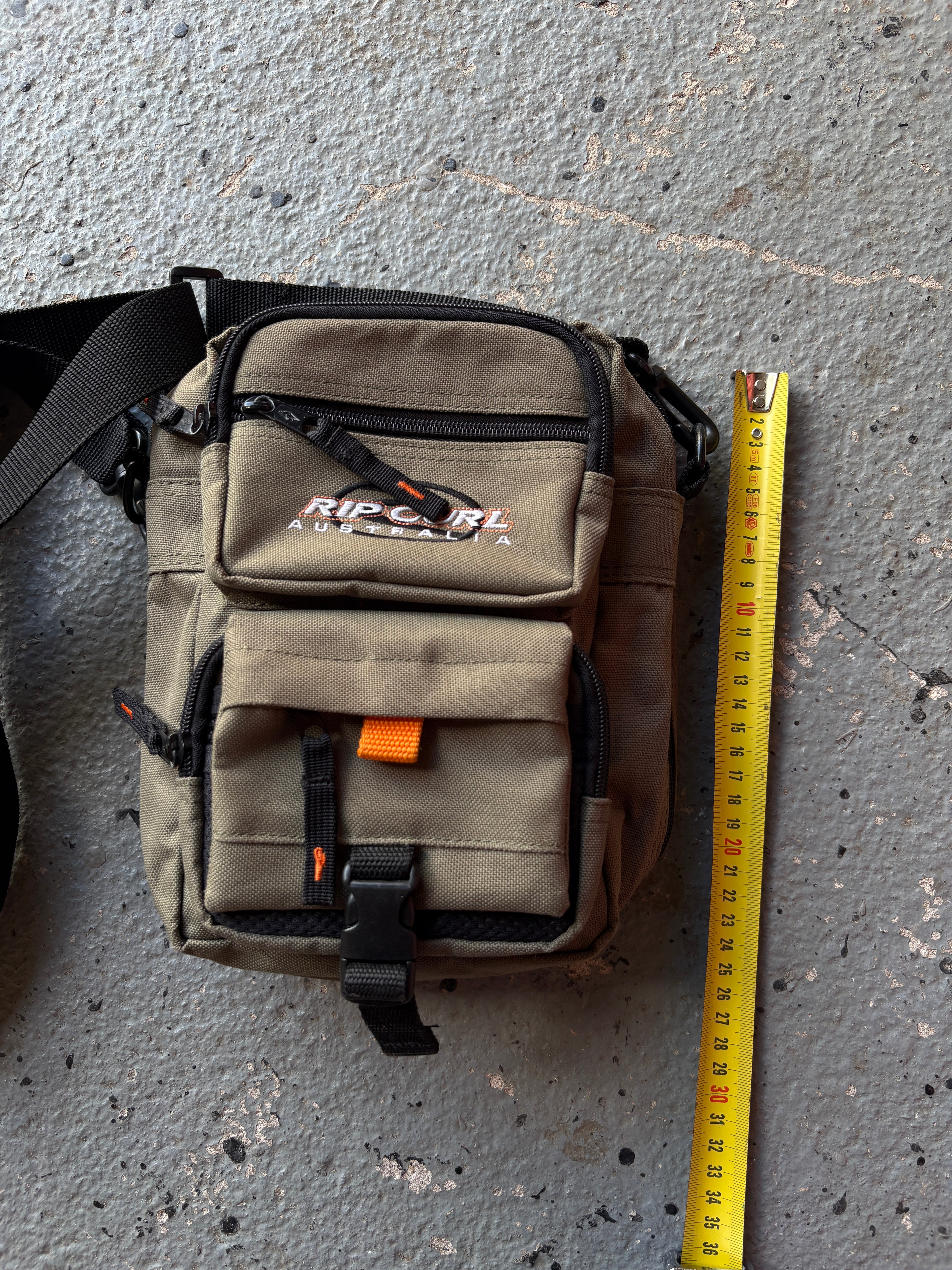 2000s Rip Curl Crossbody Messenger Bag Khaki/Olive Green