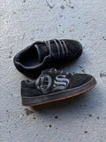 2000s Quiksilver Chunky Skate Shoes Black Suede