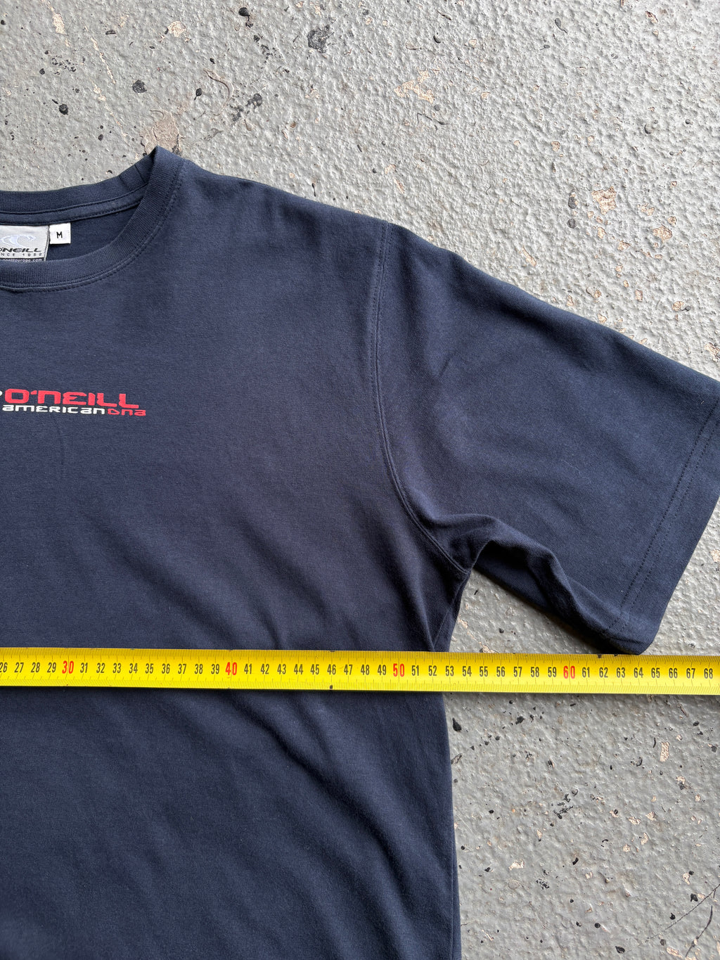 2000s O'Neill Back Print Spellout Tee Navy / Red