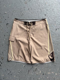 2000s Quiksilver Board Shorts Beige / Black