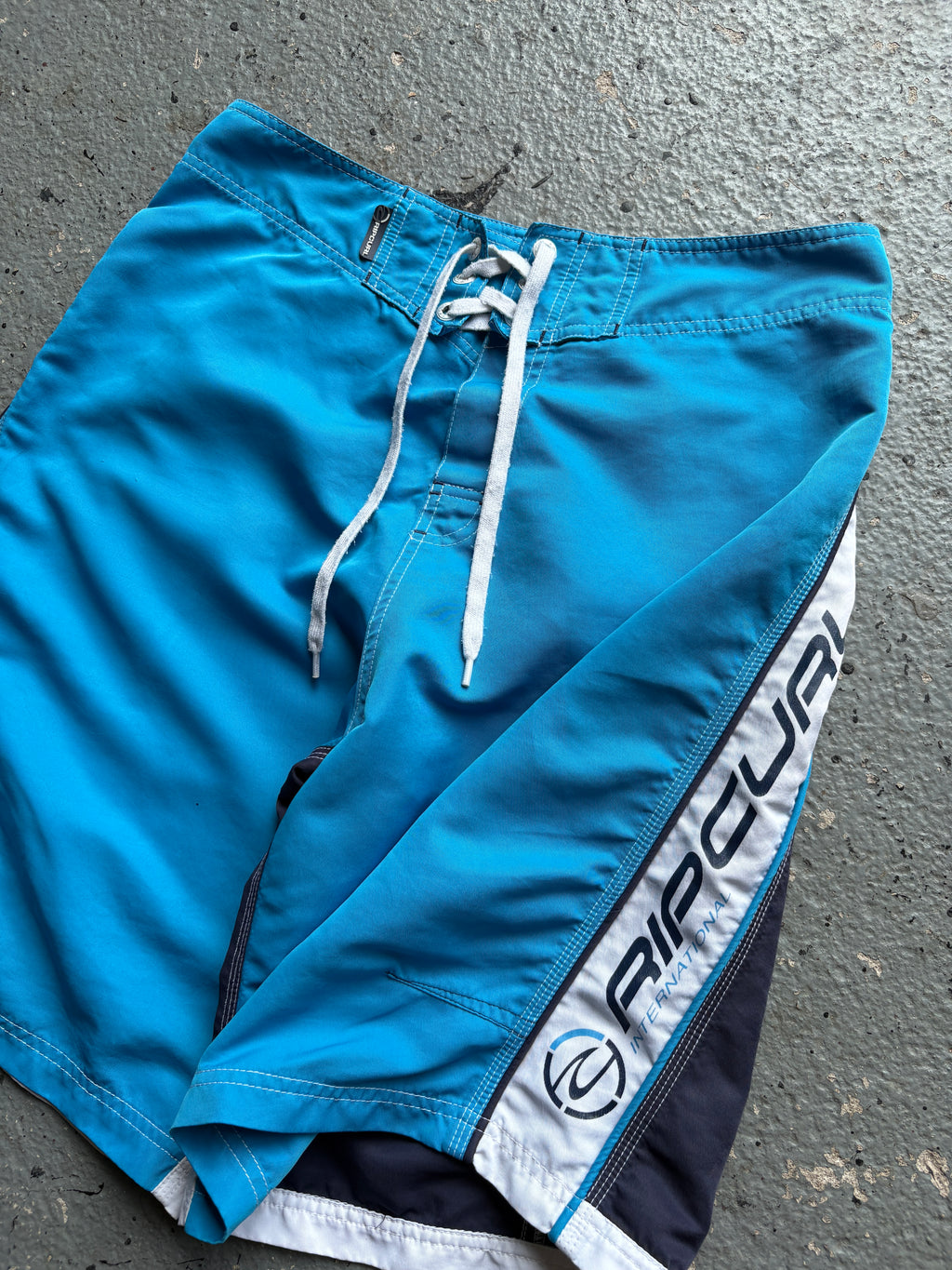2000s Rip Curl Board Shorts Back Design Navy / Blue