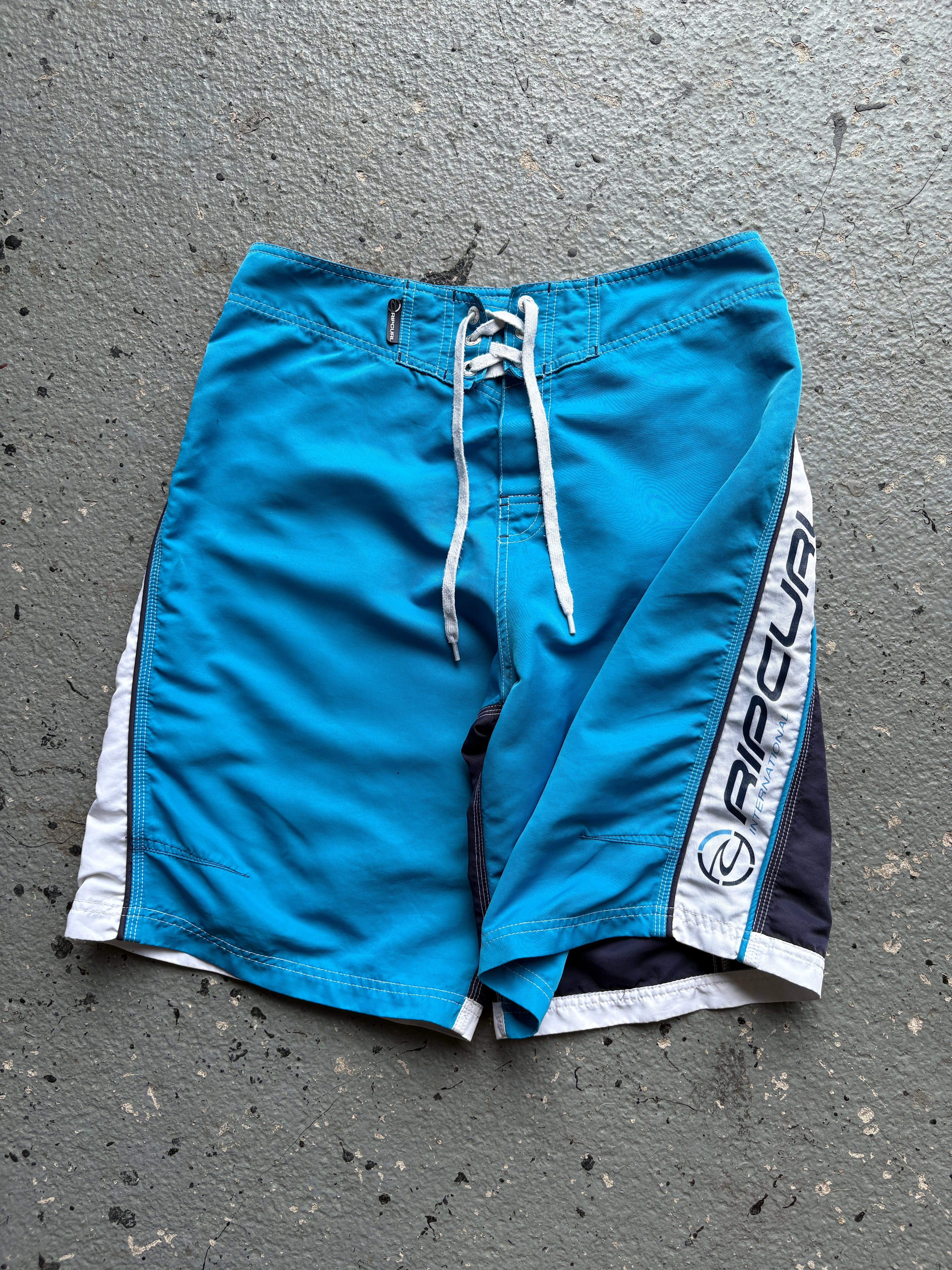 2000s Rip Curl Board Shorts Back Design Navy / Blue