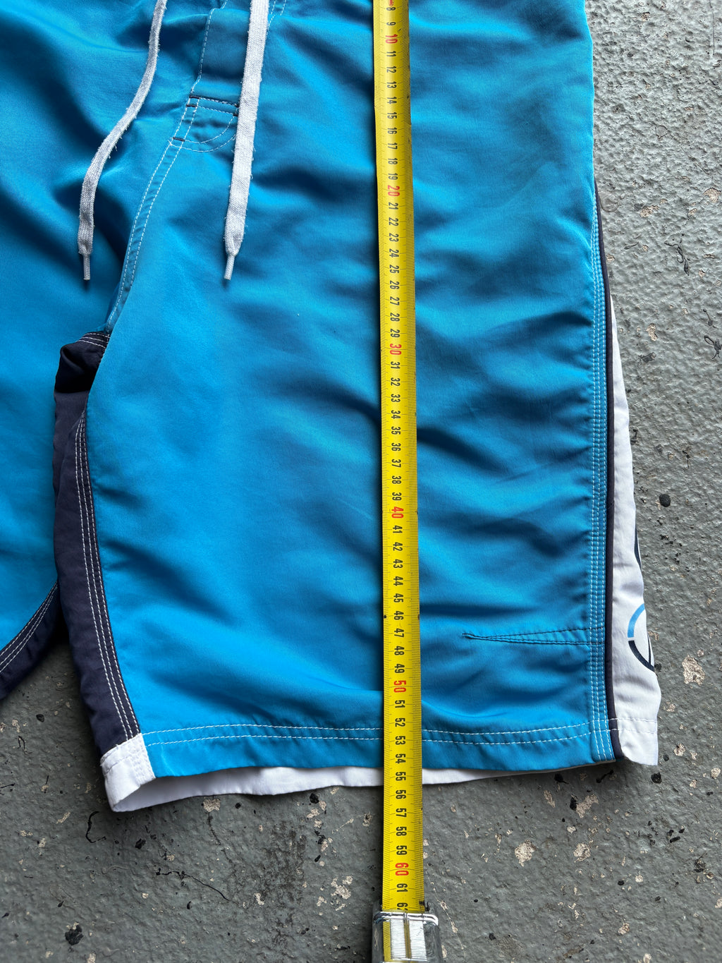 2000s Rip Curl Board Shorts Back Design Navy / Blue