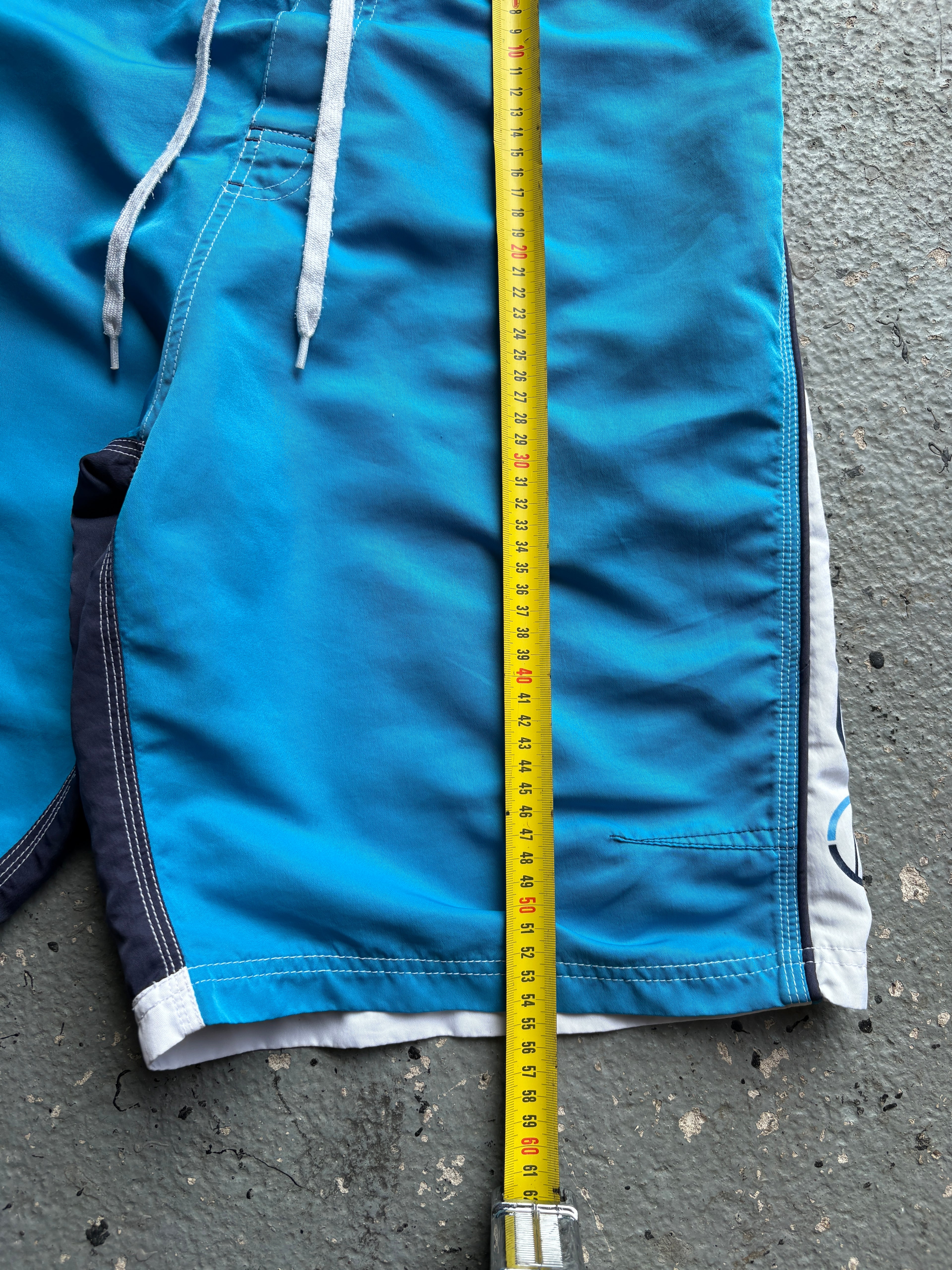 2000s Rip Curl Board Shorts Back Design Navy / Blue