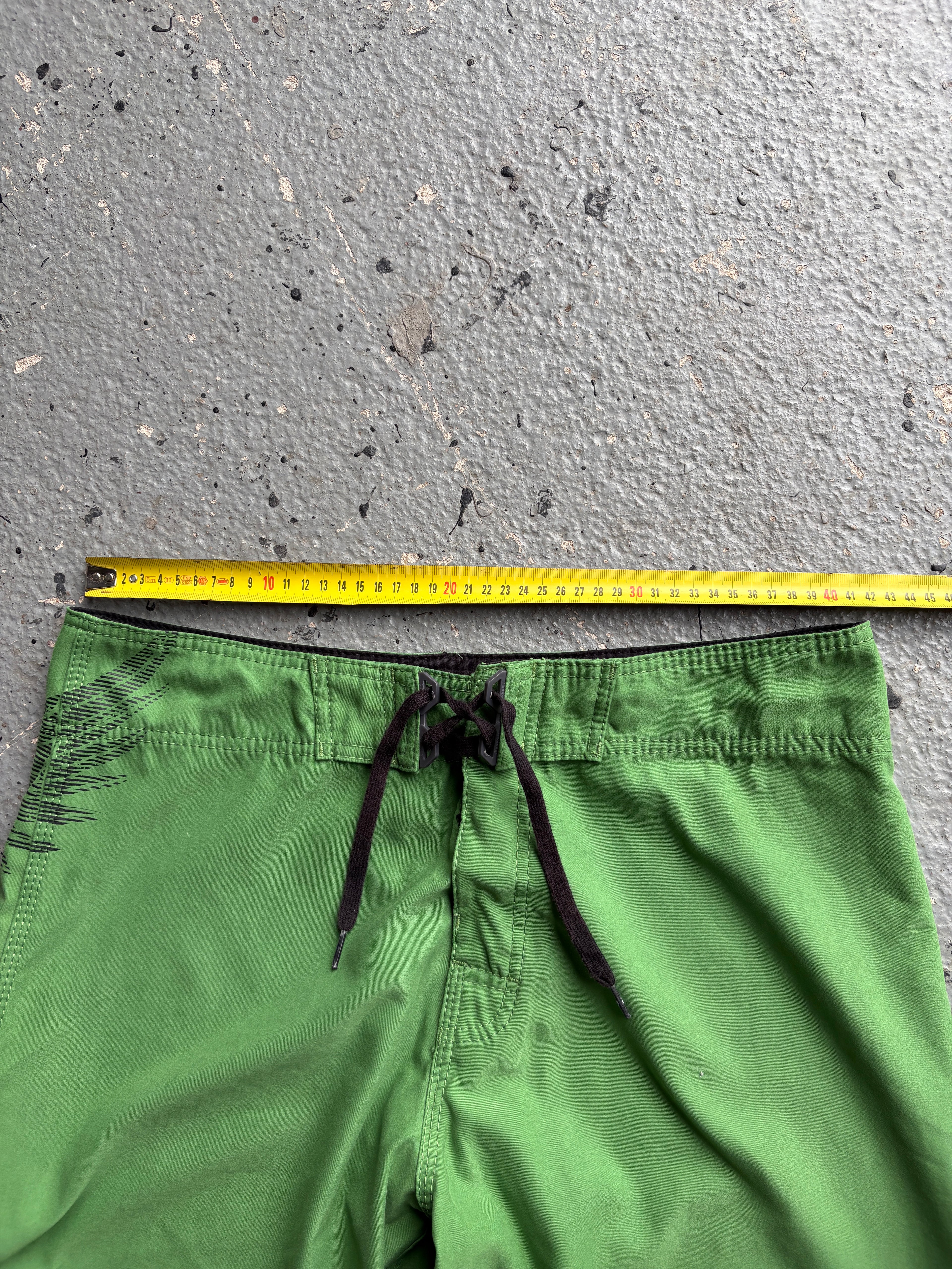 2000s Billabong Board Short Green Back Design
