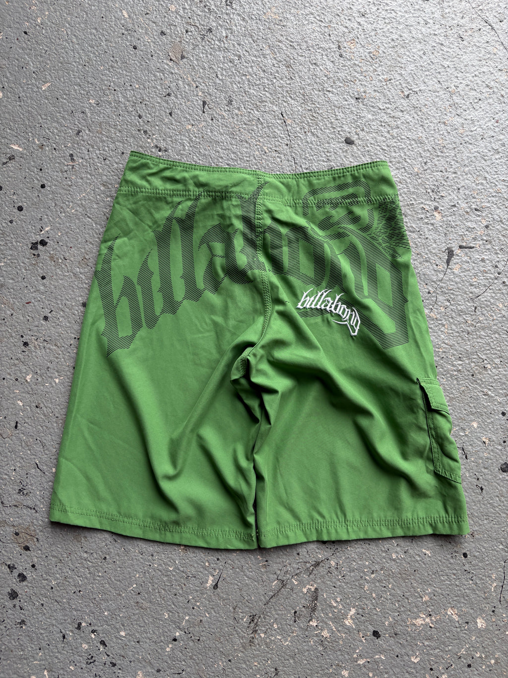 2000s Billabong Board Short Green Back Design