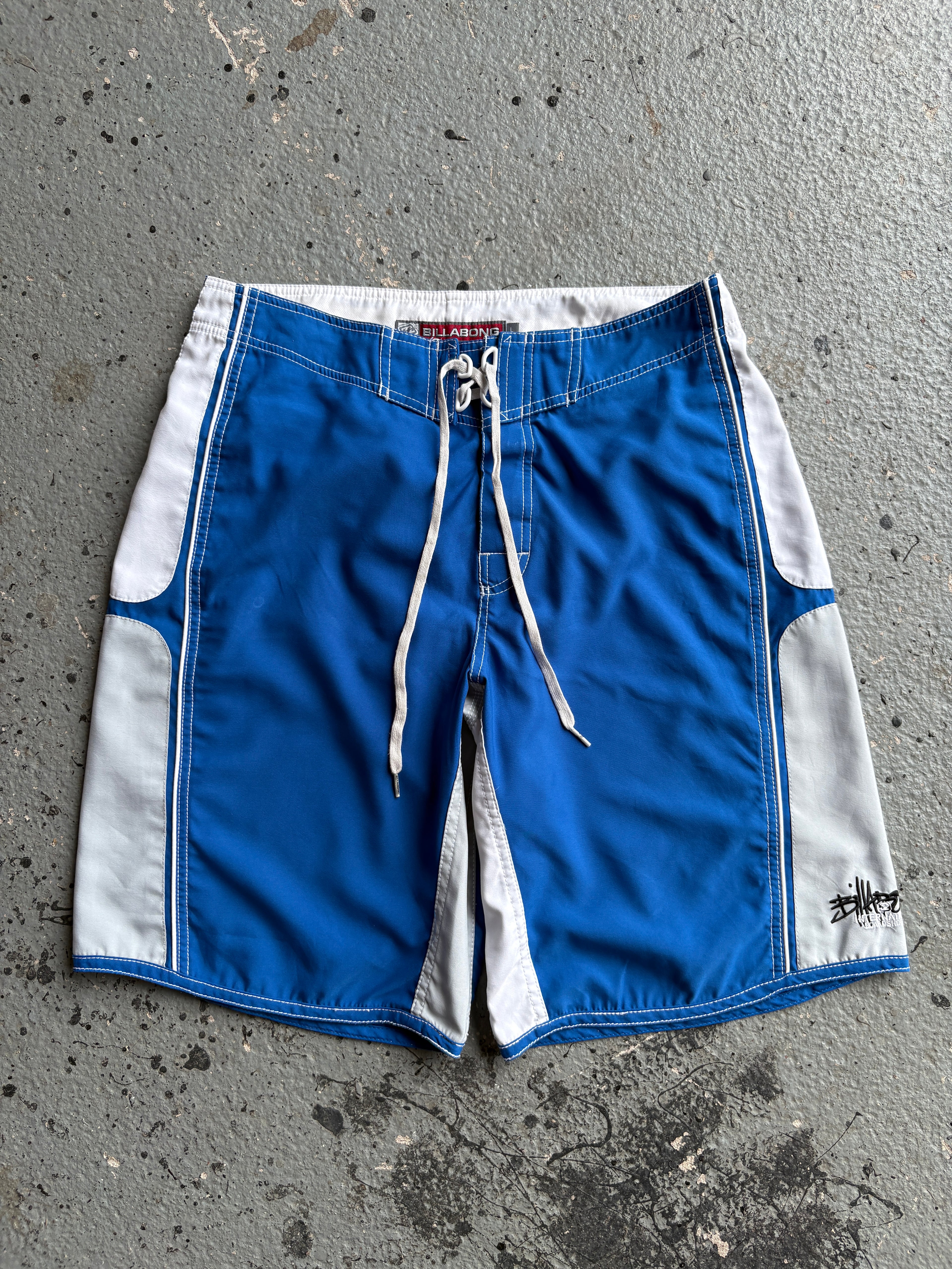 2000s Billabong Board Shorts Blue / White