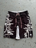 2000s Billabong "Occy Has A Possy" Board Shorts Black / White