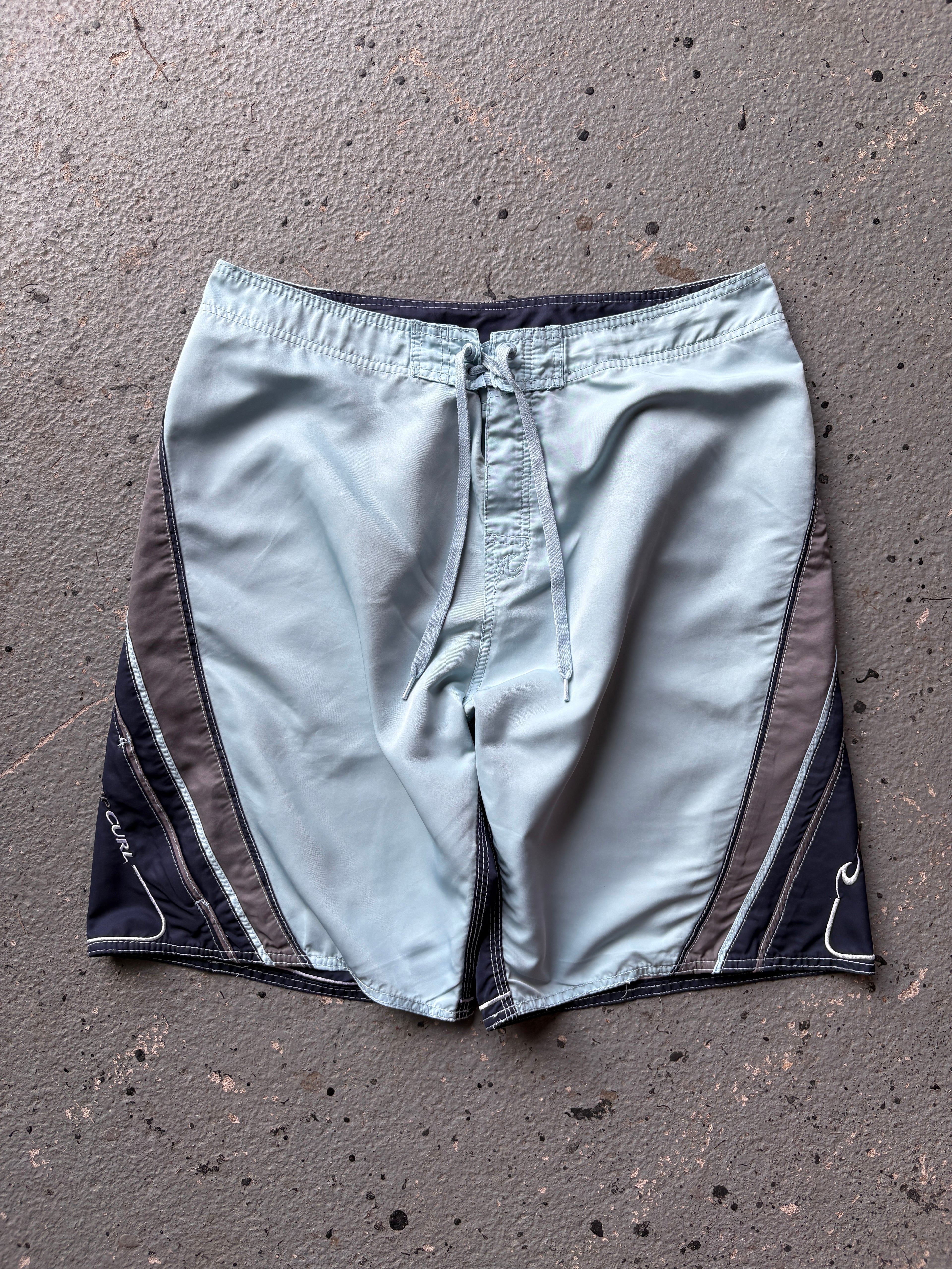 2000s Rip Curl Board Shorts Turquoise / Navy