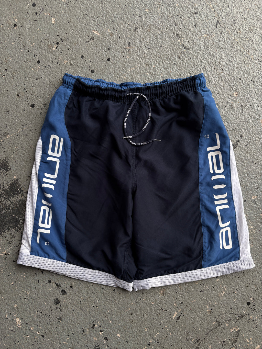 2000s Animal Board Shorts Navy/White