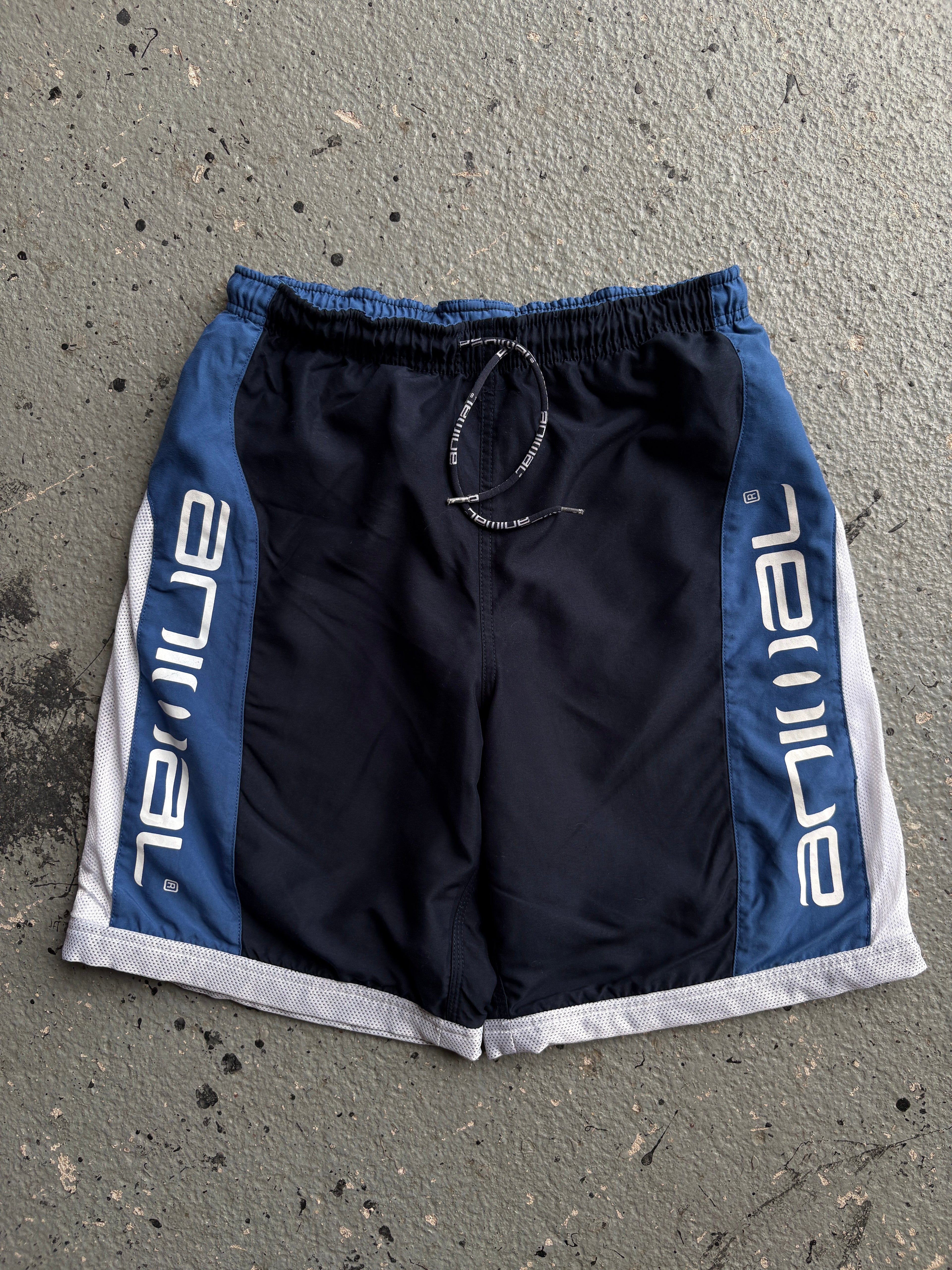 2000s Animal Board Shorts Navy/White