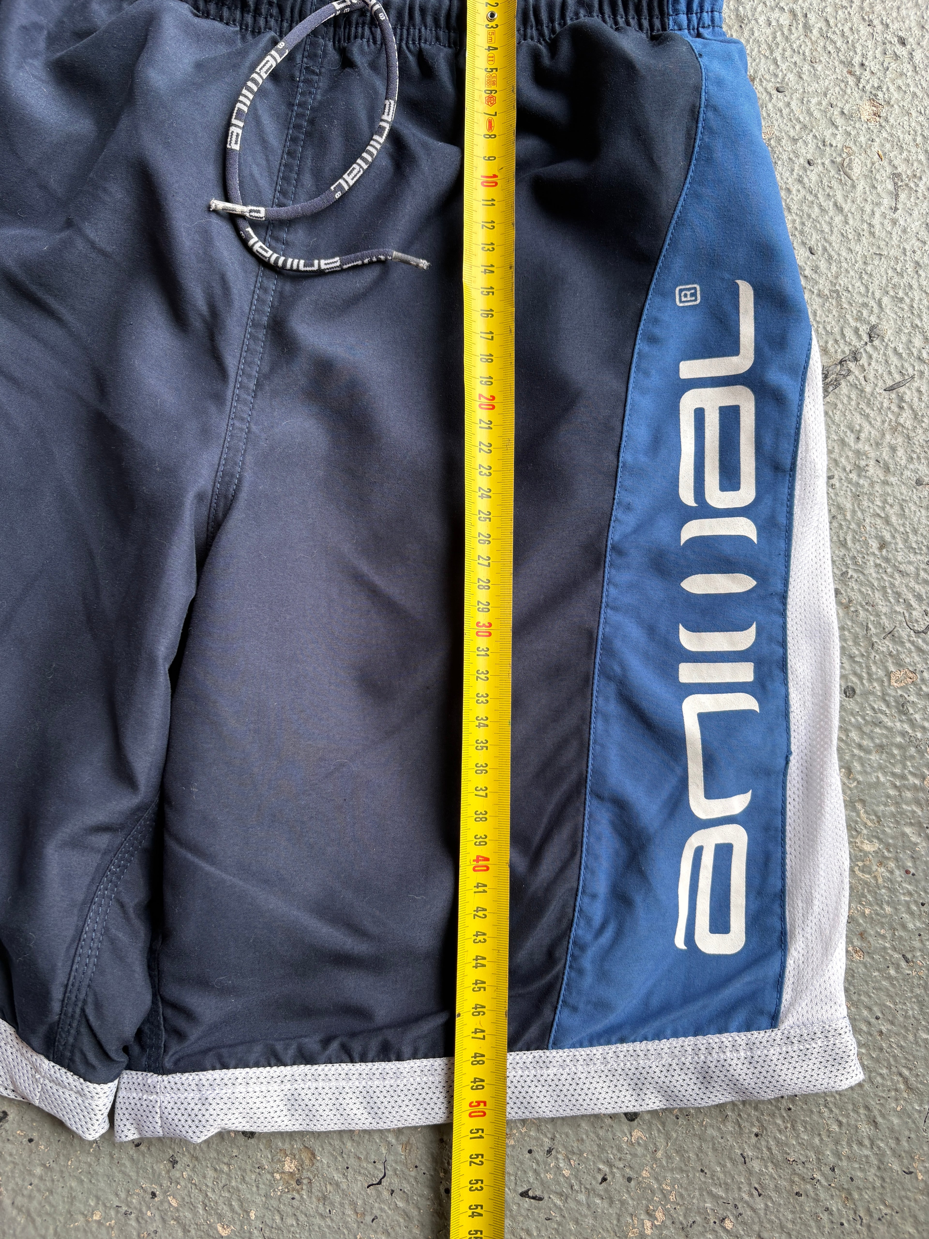 2000s Animal Board Shorts Navy/White