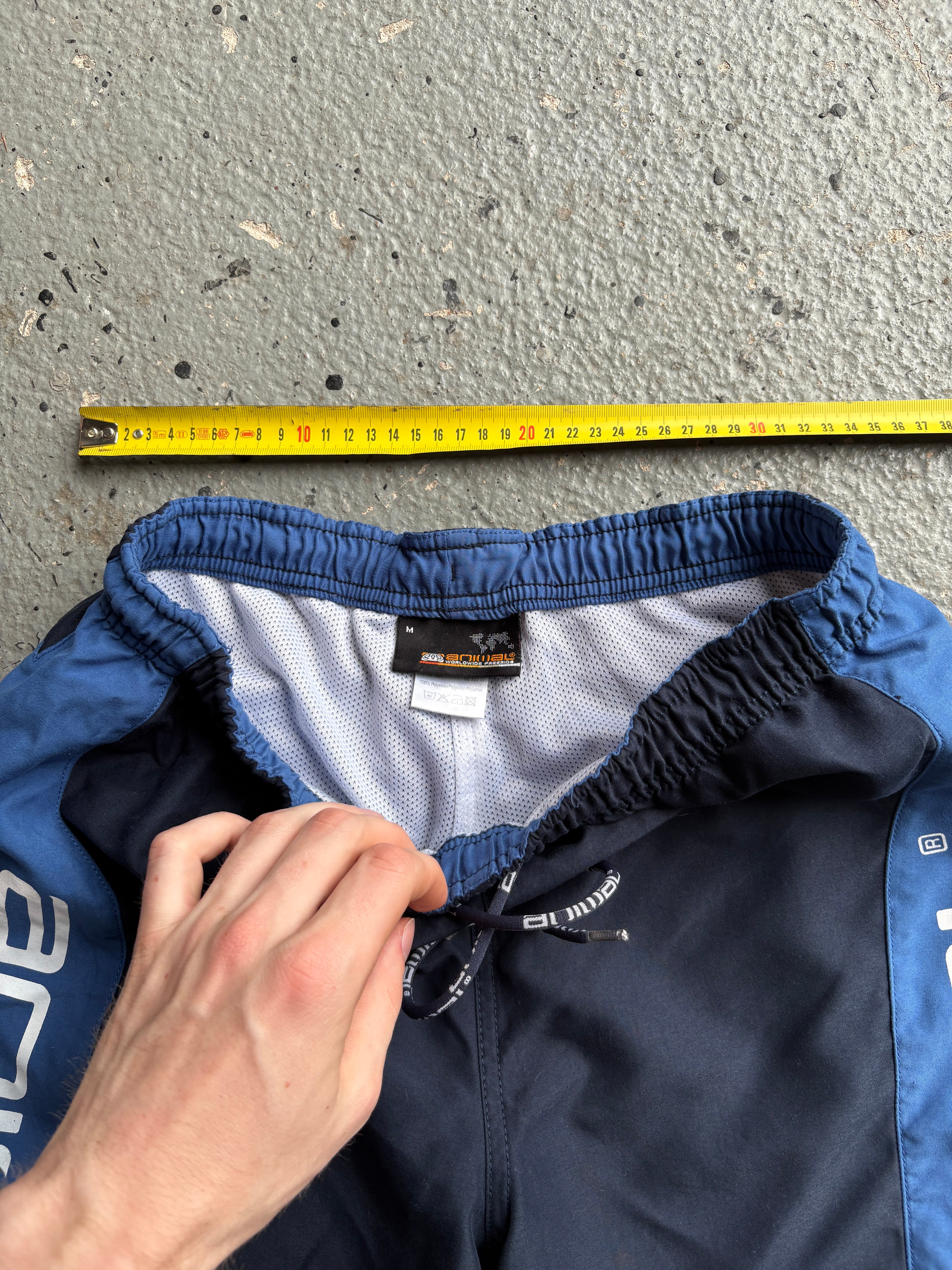 2000s Animal Board Shorts Navy/White