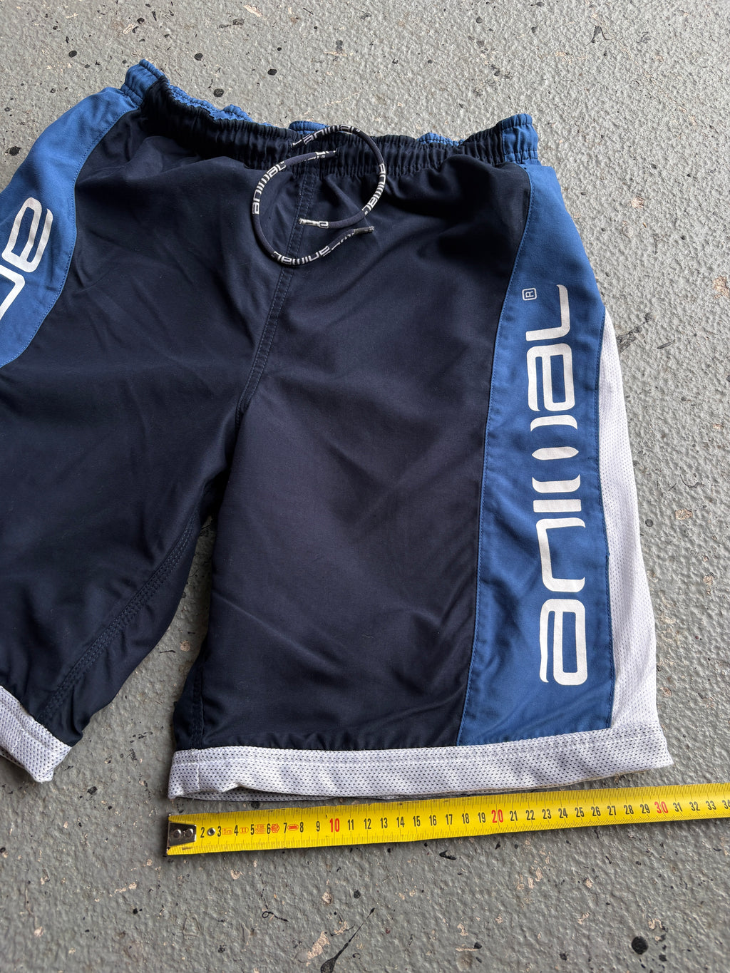 2000s Animal Board Shorts Navy/White