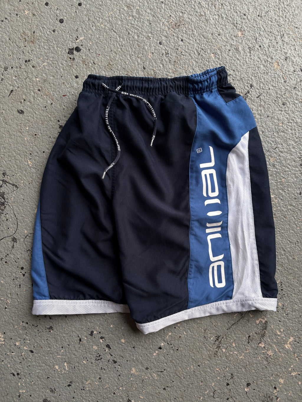 2000s Animal Board Shorts Navy/White