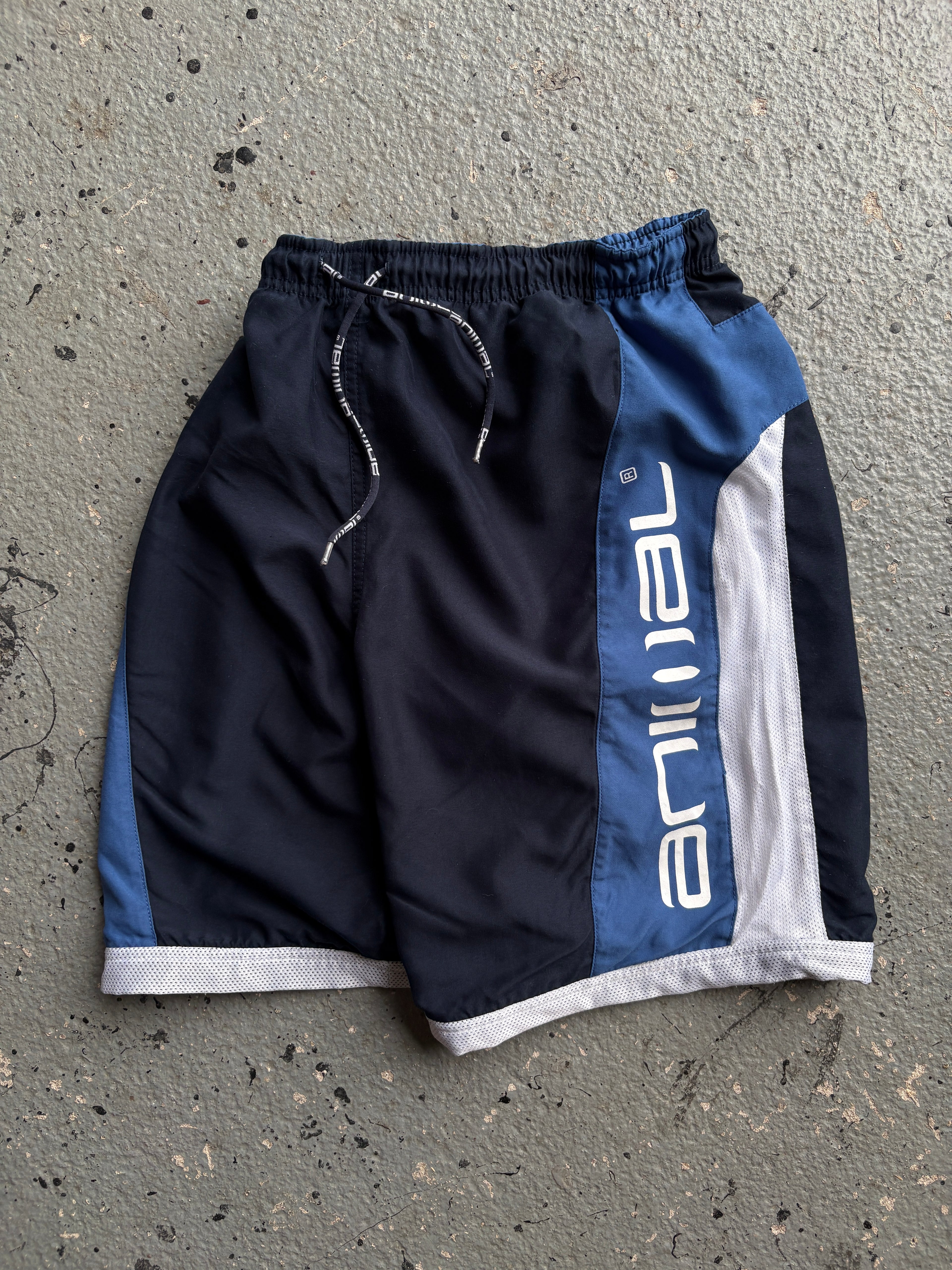 2000s Animal Board Shorts Navy/White