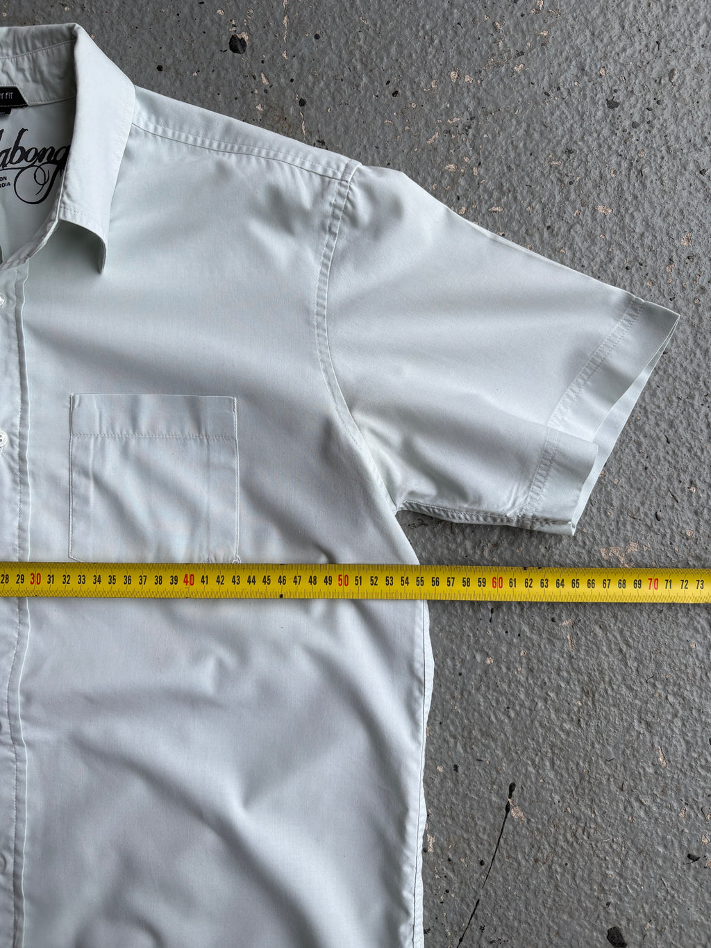 2000s Billabong Mint Green Button Up Shirt Spellout White