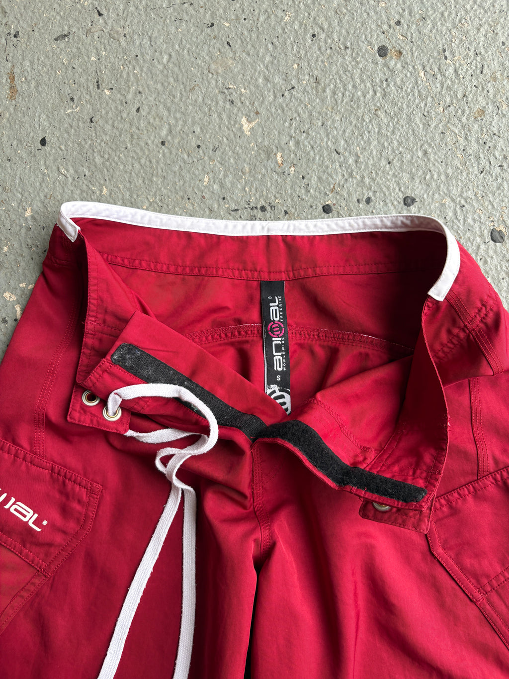 2000s Animal Boardshorts Red / White Spellout Rare