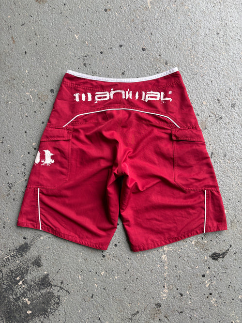 2000s Animal Boardshorts Red / White Spellout Rare