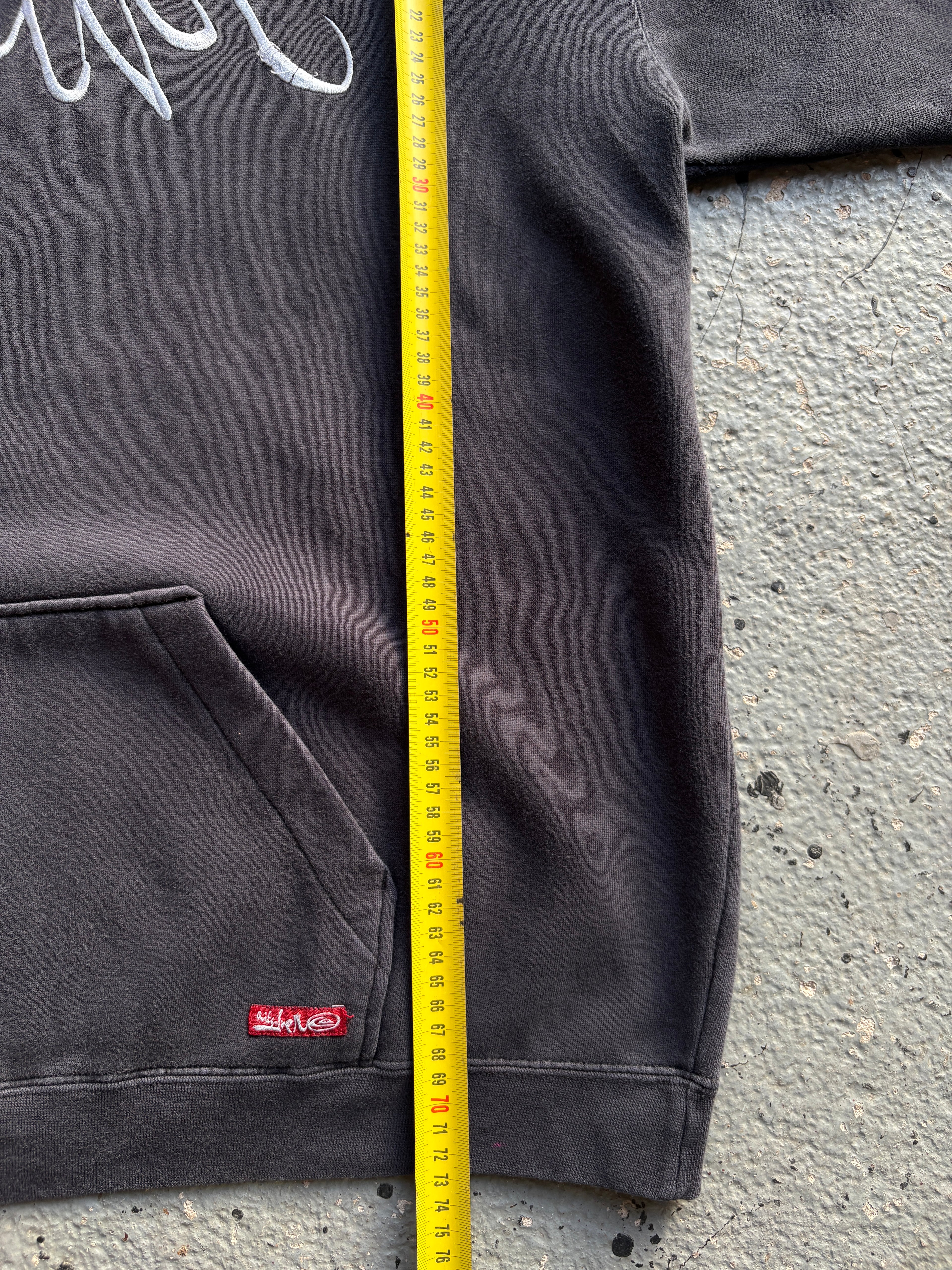2000s Quiksilver Hoodie Spellout Navy / White / Red