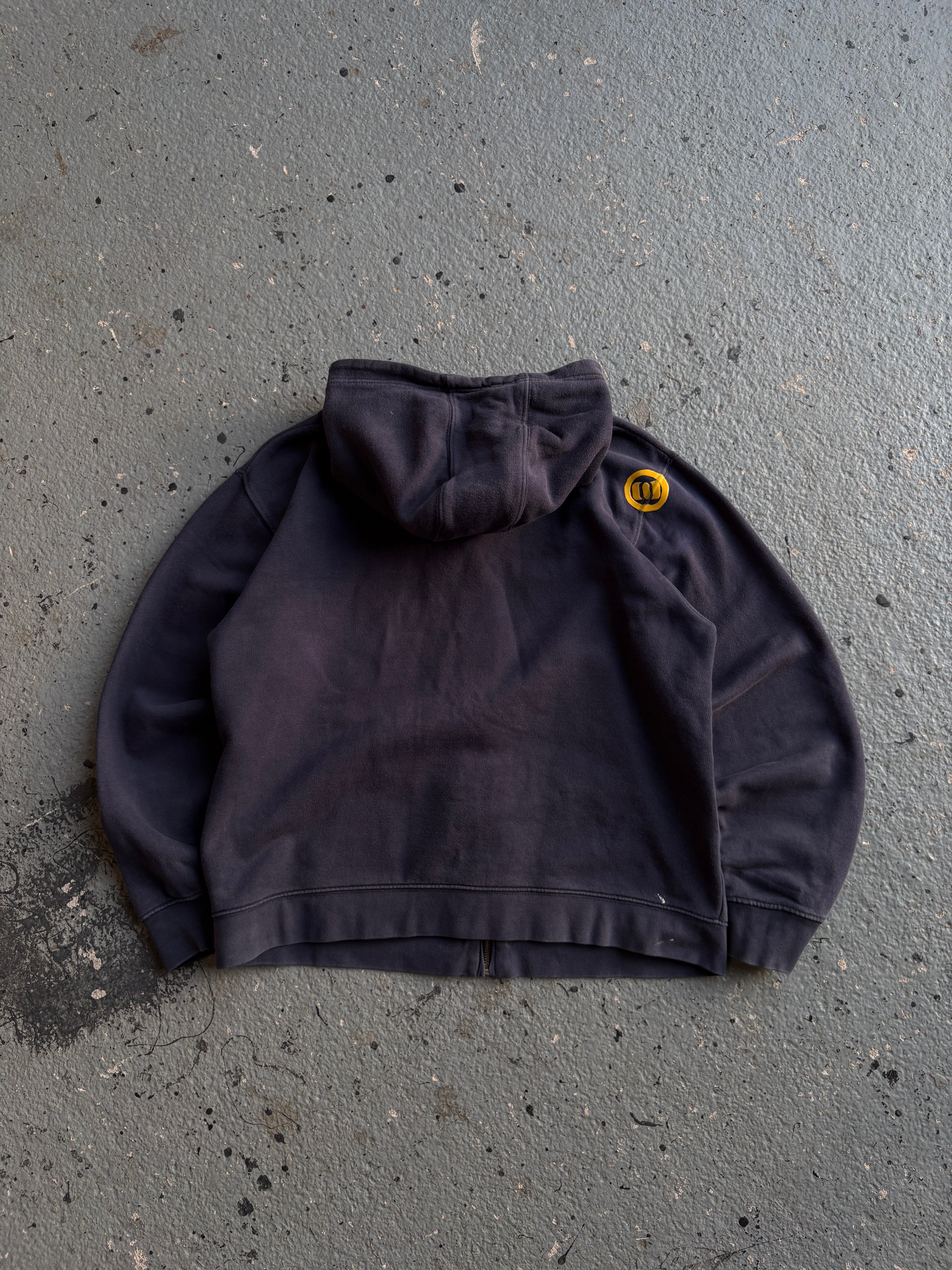 2000s Animal Hoodie Spellout Navy / Yellow
